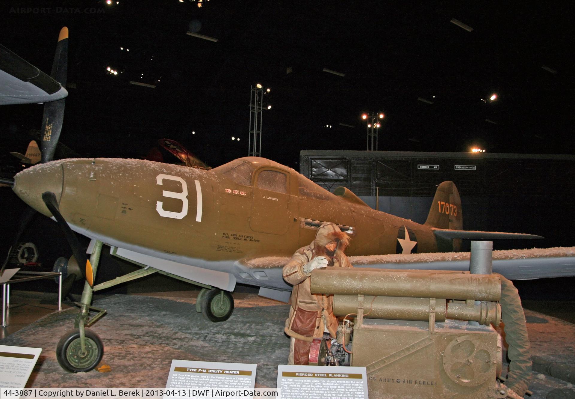 44-3887, 1944 Bell P-39Q Airacobra C/N Not found 44-3887, Masquerading as a P-39 with fictitious markings of 41-7073, this is actually 44-3887.