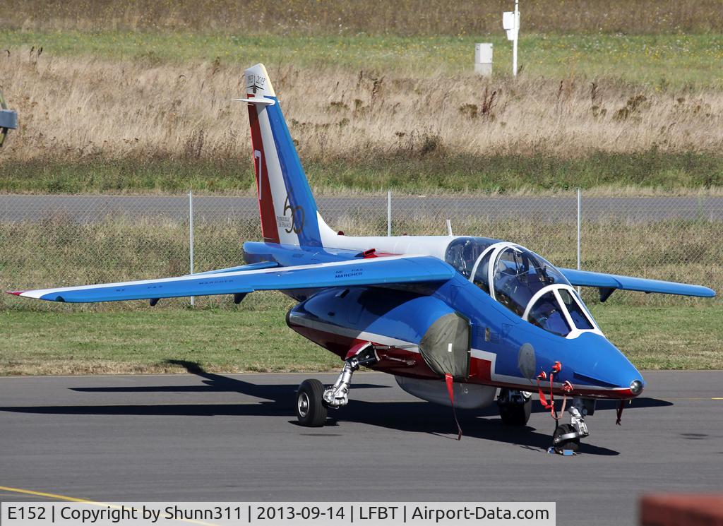 E152, Dassault-Dornier Alpha Jet E C/N E152, Parked at the General Aviation area with additional 60th anniversary patch...