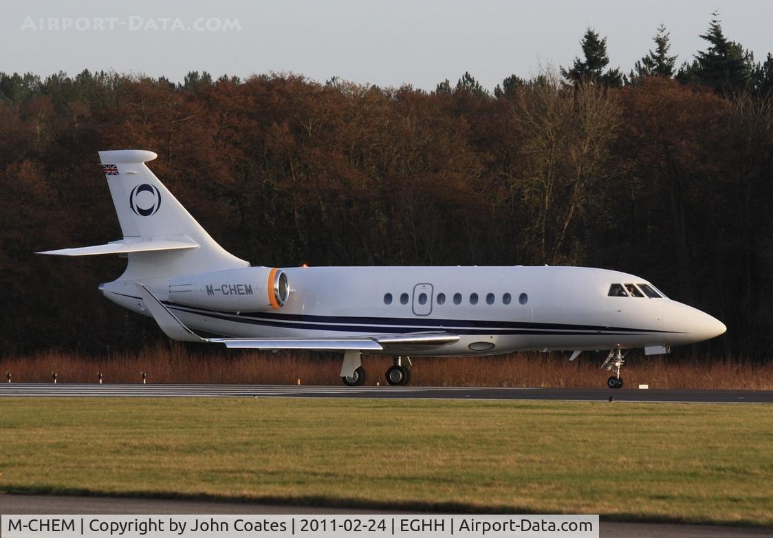M-CHEM, 2007 Dassault Falcon 2000EX C/N 128, Lining up to depart 26