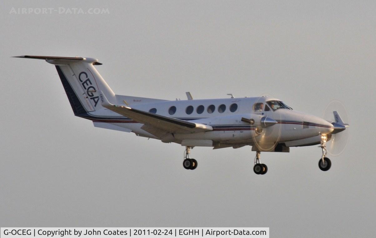 G-OCEG, 1980 Beech B200 King Air C/N BB-588, Resident arriving