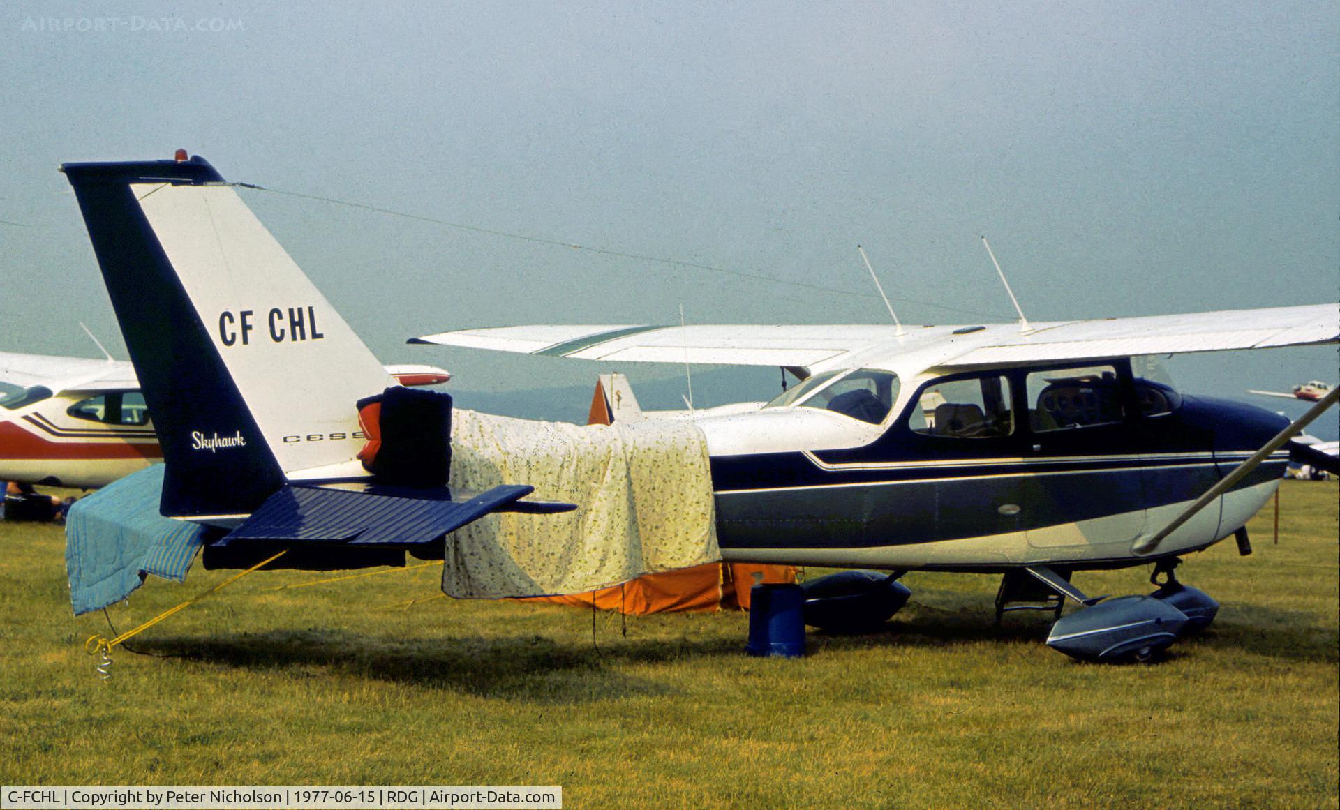 C-FCHL, 1970 Cessna 172K Skyhawk C/N 17259038, Visiting Cessna 172K Skyhawk seen at the 1977 Reading Airshow.