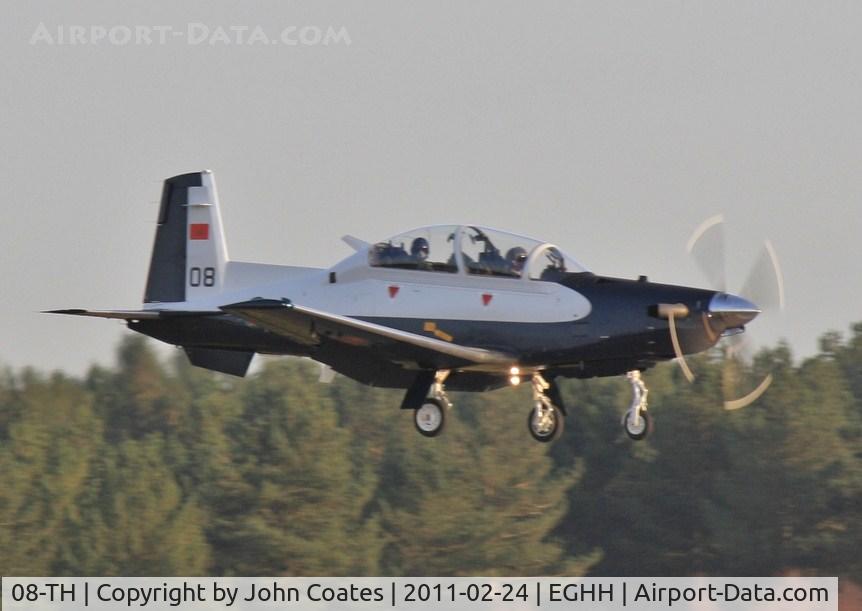 08-TH, 2011 Raytheon T-6C Texan II C/N PM-8, Finals to 26 on delivery