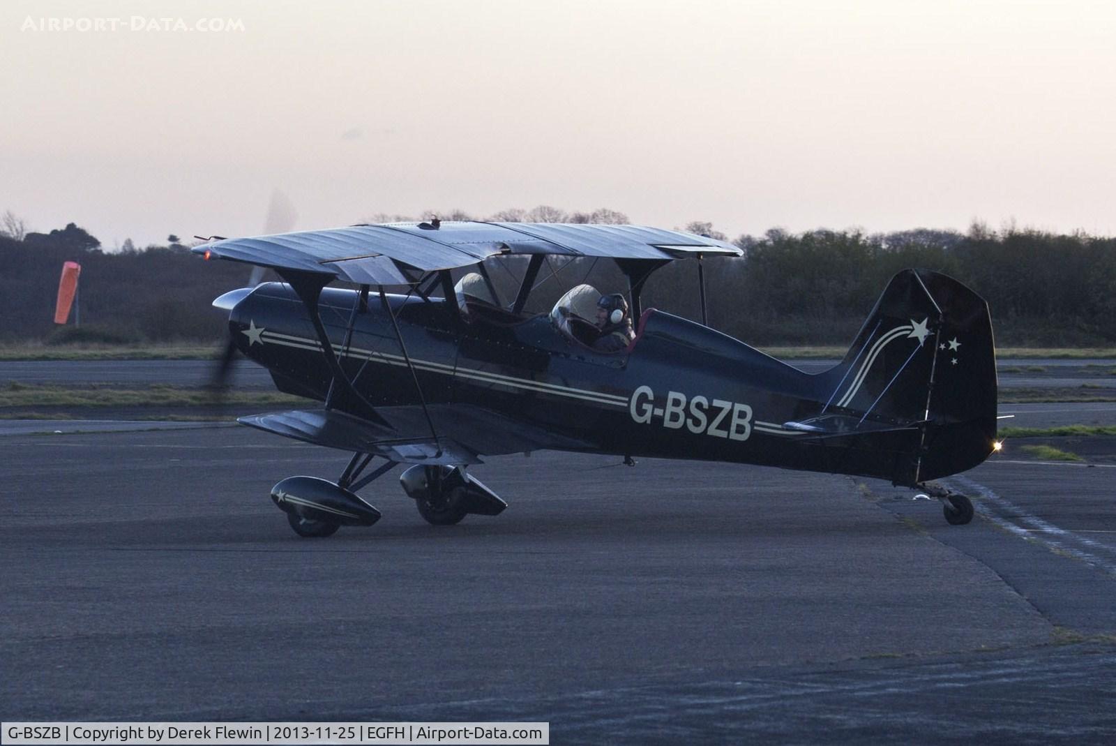 G-BSZB, 1981 Stolp SA-300 Starduster Too C/N 545, Starduster Too, late afternoon arrival, seen later over Swansea Bay en-route to local field at Margam.