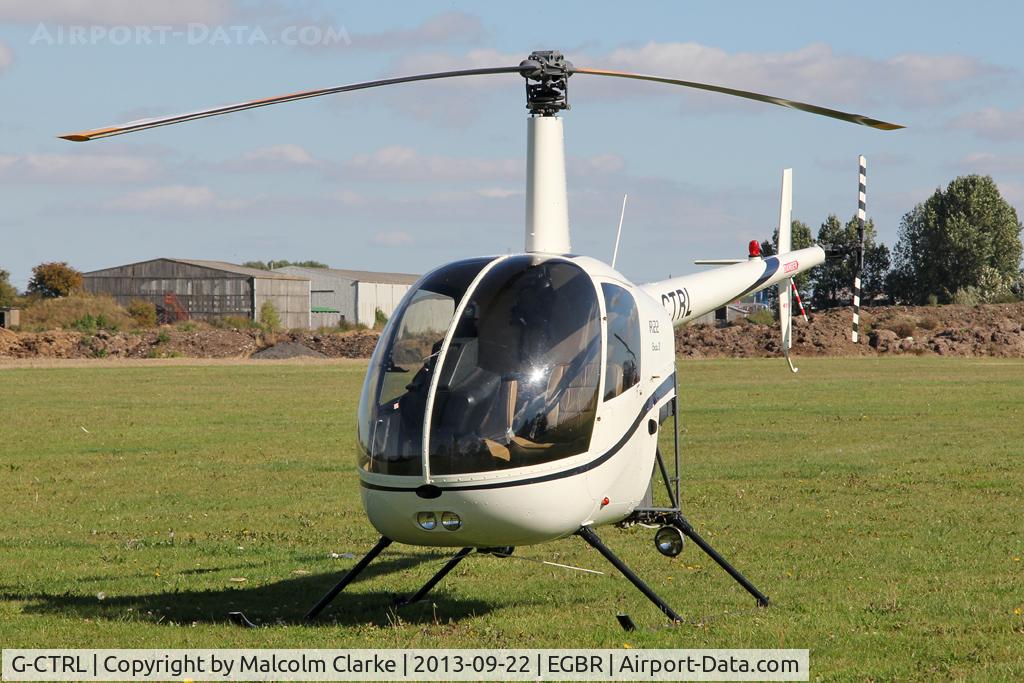 G-CTRL, 2004 Robinson R22 Beta C/N 3601, Robinson R22 Beta at The Real Aeroplane Club's Helicopter Fly-In, Breighton Airfield, September 2013.