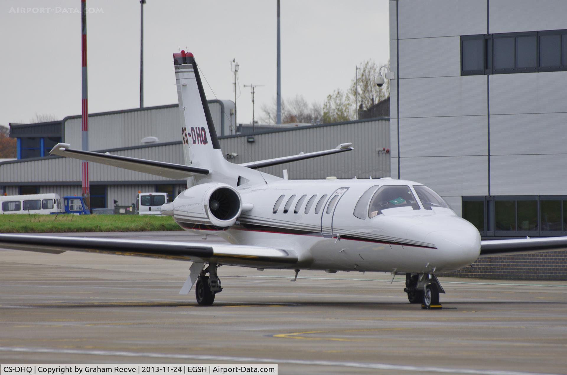 CS-DHQ, 2005 Cessna 550 Citation Bravo C/N 550-1109, Parked at Norwich.