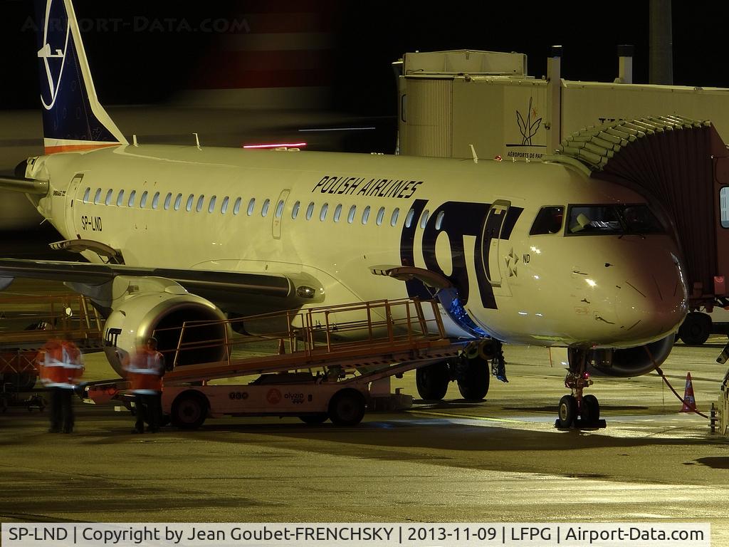 SP-LND, 2012 Embraer 195LR (ERJ-190-200LR) C/N 19000516, LOT at CDG T1