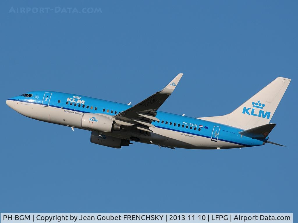 PH-BGM, 2011 Boeing 737-7K2 C/N 39255, KLM take off to AMS