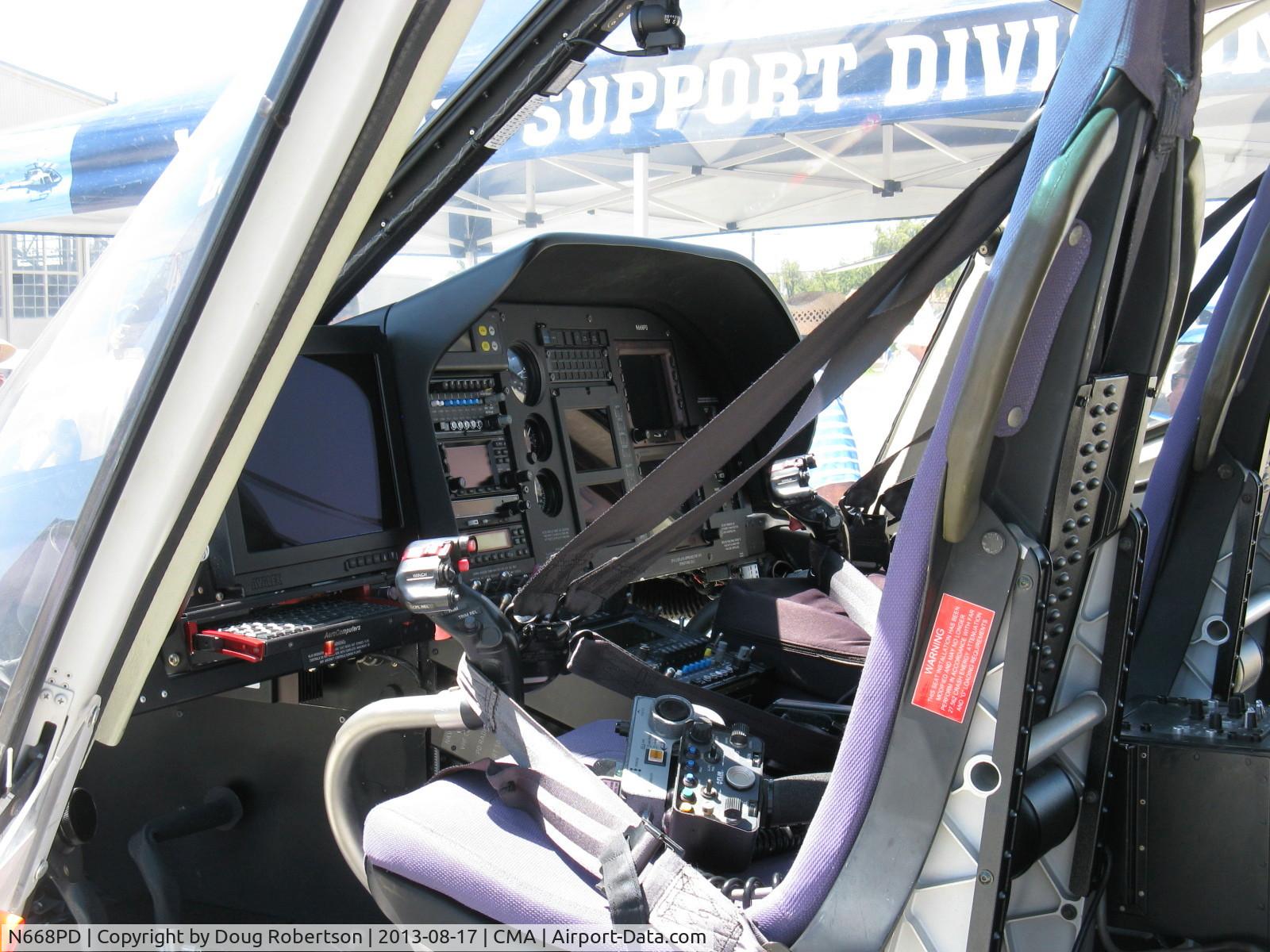 N668PD, 2009 Aerospatiale AS-350B-2 Ecureuil C/N 4654, American Eurocopter LLC AS350B2 SuperStar of Los Angeles PD, one Turbomeca Arriel 1D1 Turboshaft of 590 shp for takeoff, panel