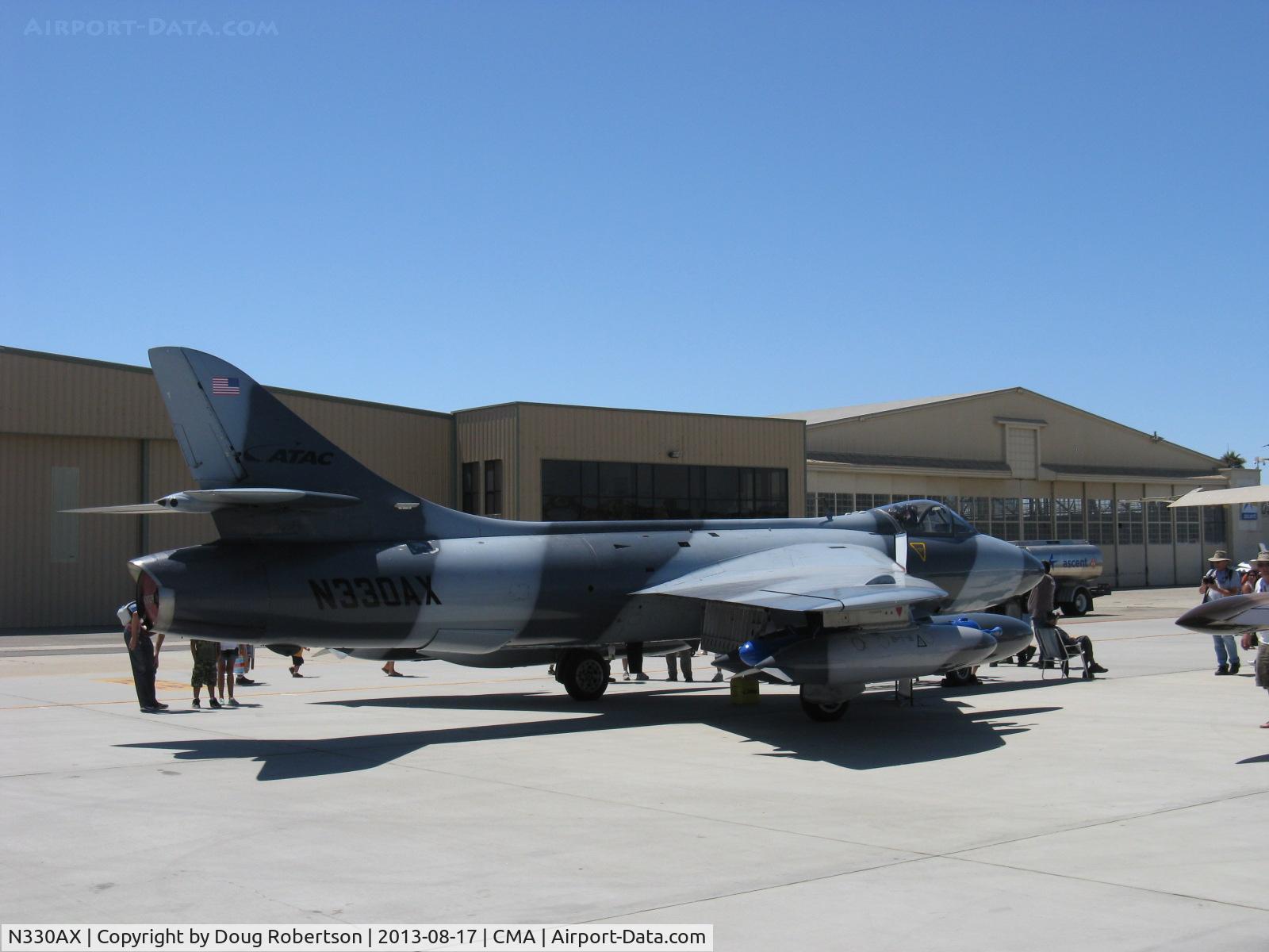 N330AX, Hawker Hunter F.58 C/N 41H-697457, 1959 Hawker Aircraft LTD Hawker HUNTER Mk.58, one Rolls Royce Avon Mk203 Turbojet, ex Switzerland aircraft, Experimental class