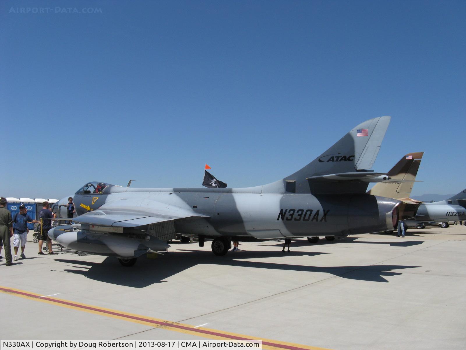 N330AX, Hawker Hunter F.58 C/N 41H-697457, 1959 Hawker Aircraft LTD Hawker HUNTER Mk.58, one Rolls Royce Avon Mk203 Turbojet, ex Switzerland aircraft, Experimental class