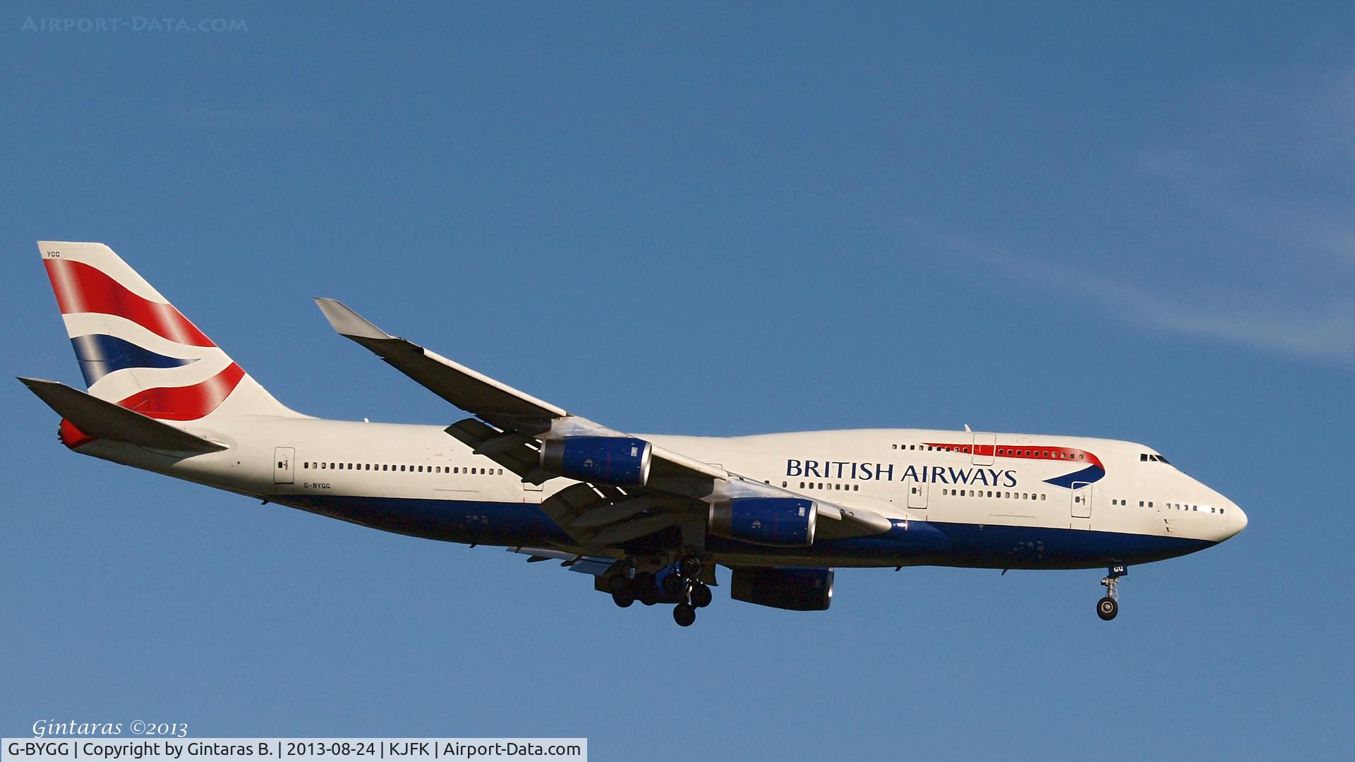 G-BYGG, 1999 Boeing 747-436 C/N 28859, Going To A Landing on 22L, JFK