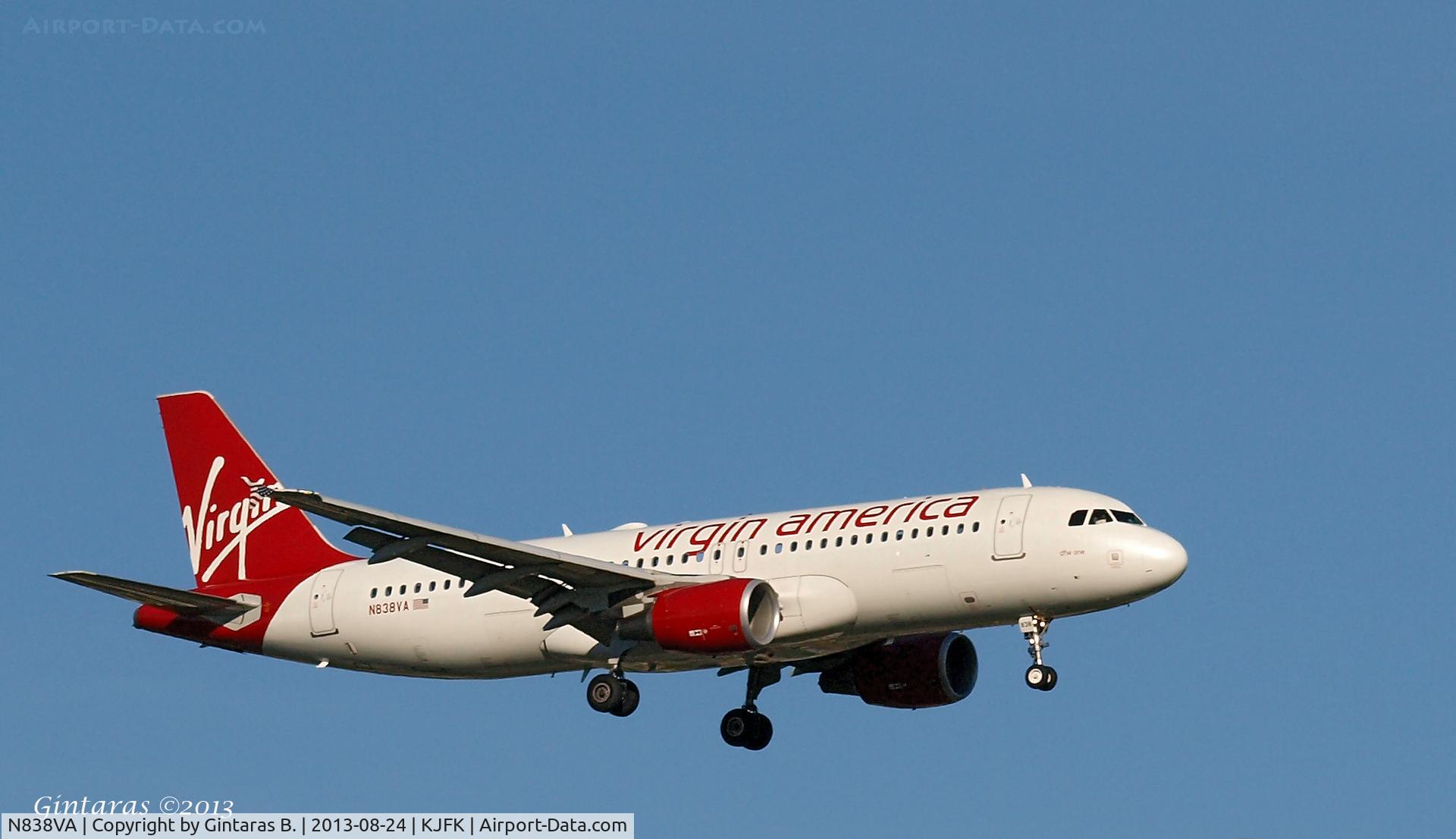 N838VA, 2010 Airbus A320-214 C/N 4559, Going To A Landing on 22L, JFK