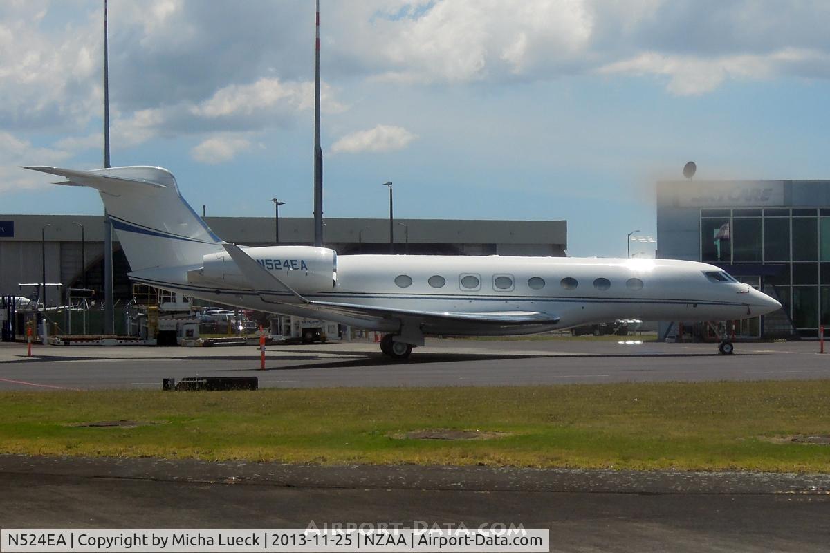 N524EA, 2012 Gulfstream G-VI (G650ER) C/N 6012, At Auckland