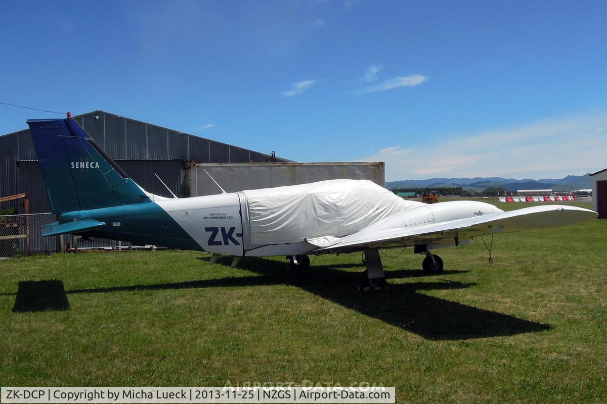 ZK-DCP, 1980 Piper PA-34-200T Seneca II C/N 34-8070355, At Gisborne