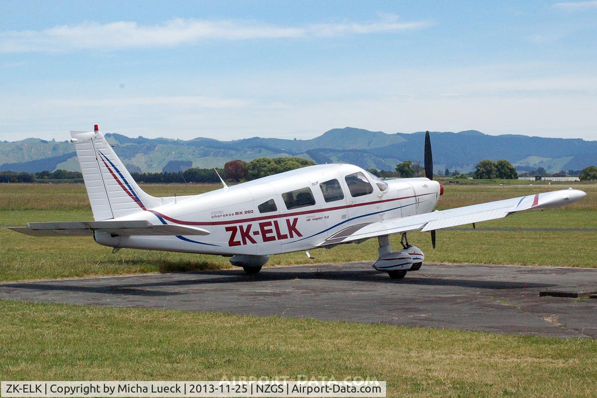 ZK-ELK, 1976 Piper PA-32-260 Cherokee Six Cherokee Six C/N 32-7600009, At Gisborne