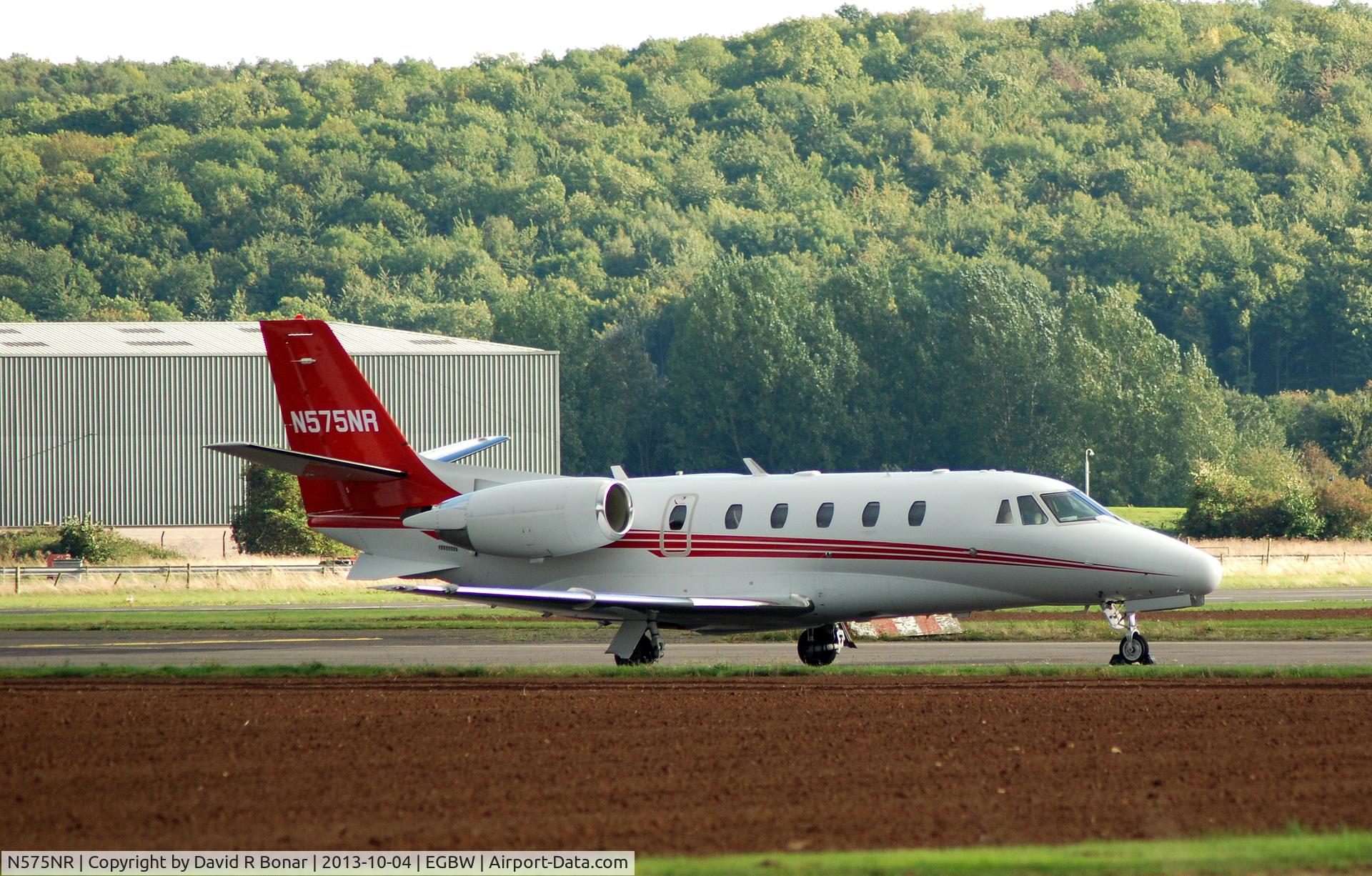 N575NR, 2008 Cessna 560XL C/N 560-5759, Parked up at Wellesbourne Mountford.
operated by Cross Jet Inc. Trustee