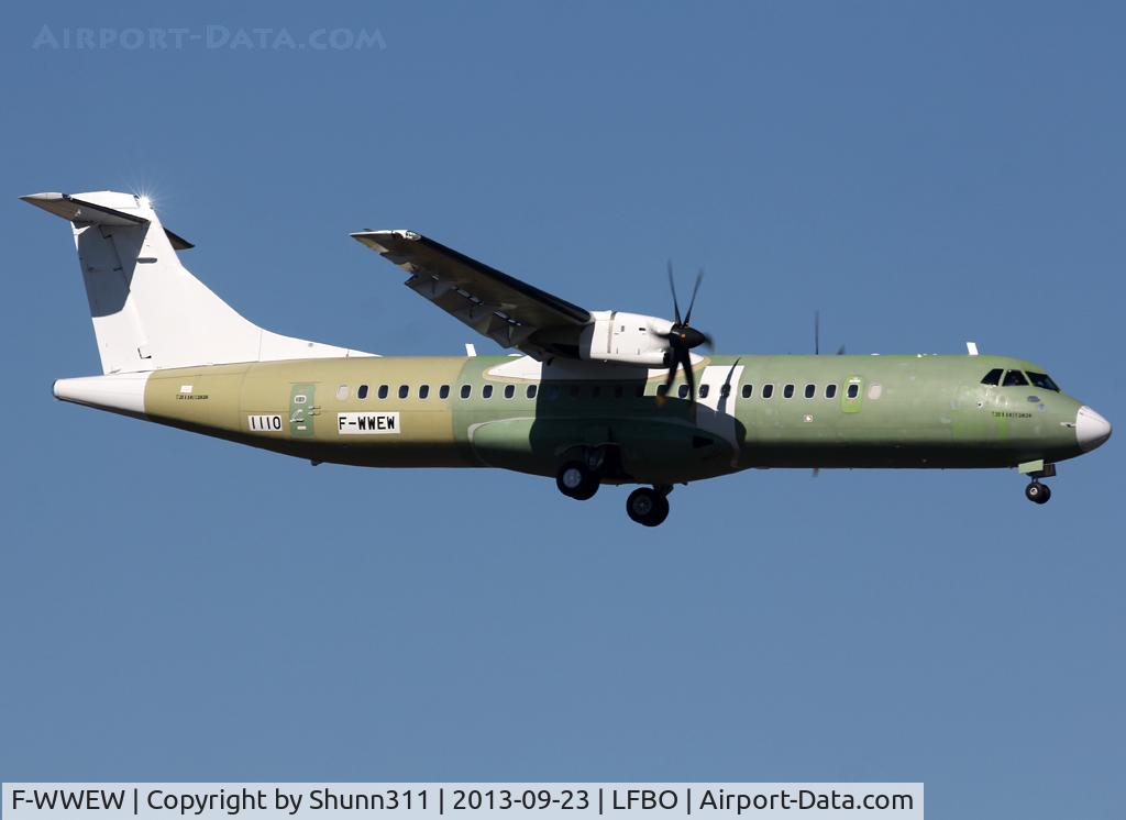 F-WWEW, 2013 ATR 72-600 (72-212A) C/N 1110, C/n 1110 - For SAS / Jettime