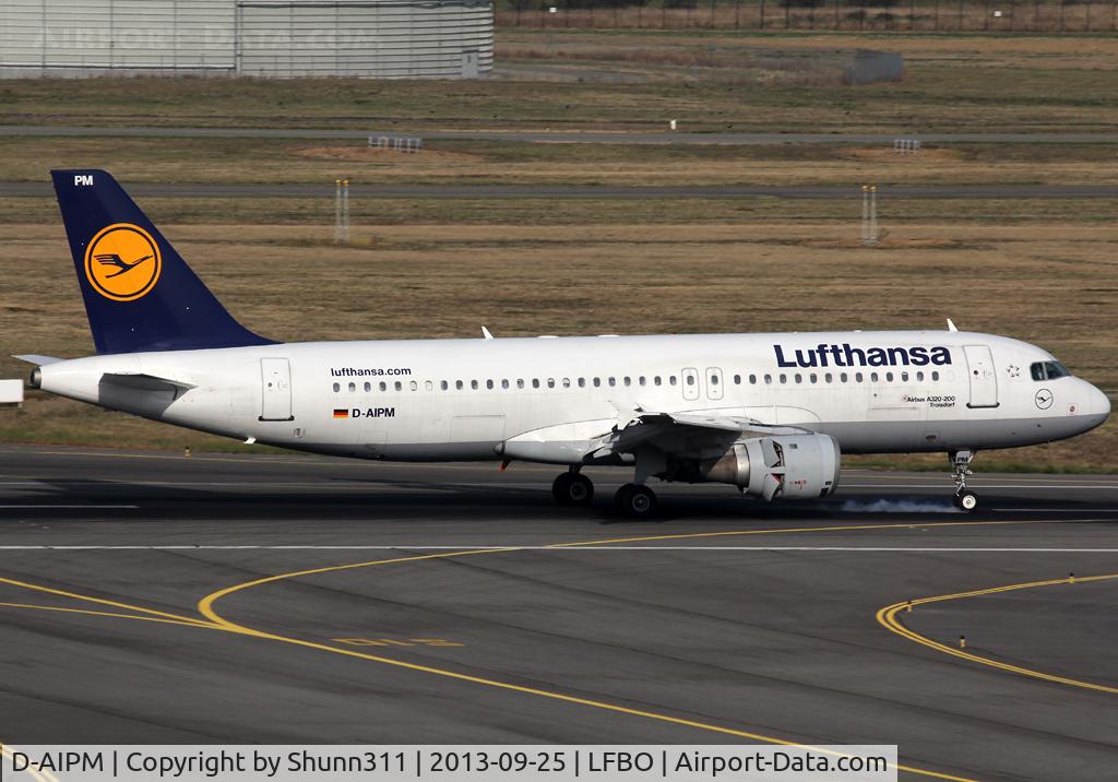 D-AIPM, 1990 Airbus A320-211 C/N 104, Landing rwy 14R