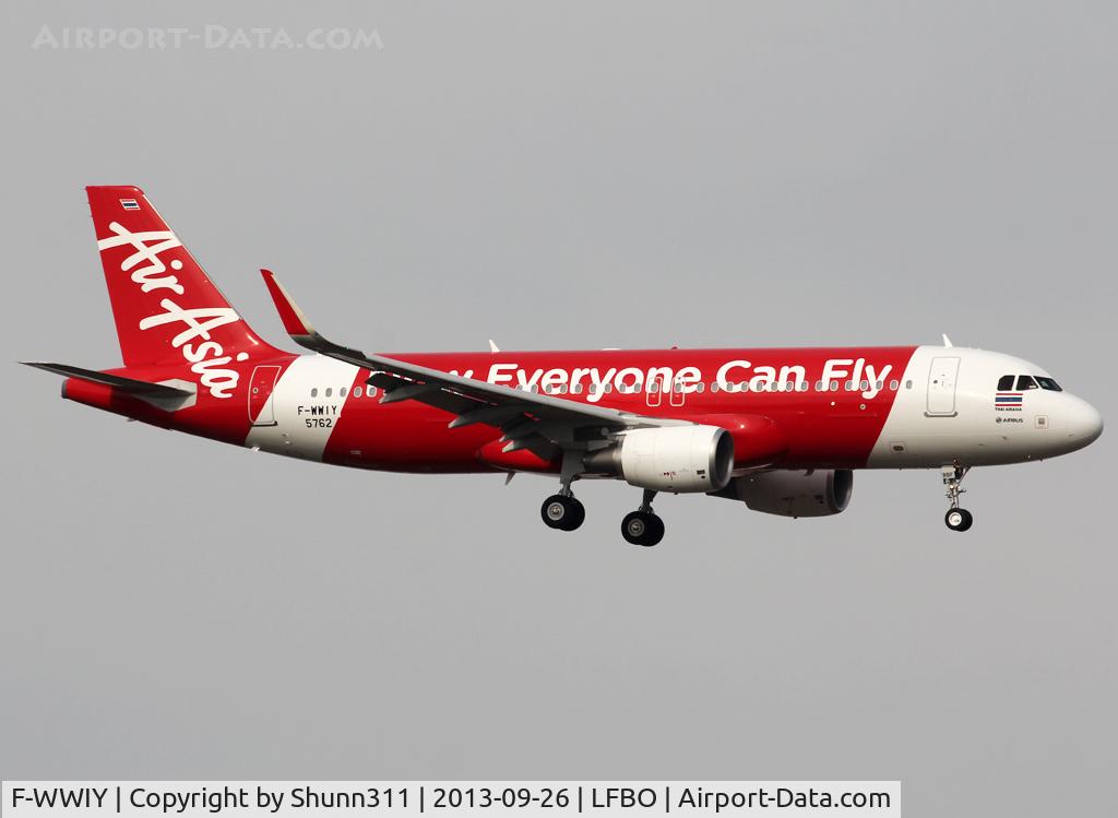 F-WWIY, 2013 Airbus A320-216 C/N 5762, C/n 5762 - To be HS-BBF