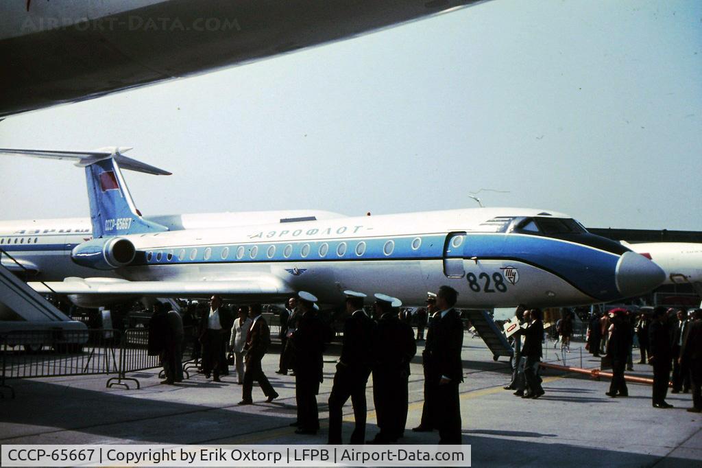 CCCP-65667, 1971 Tupolev Tu-134A C/N 1351207, CCCP-65667 at the 1971 Paris Air Show