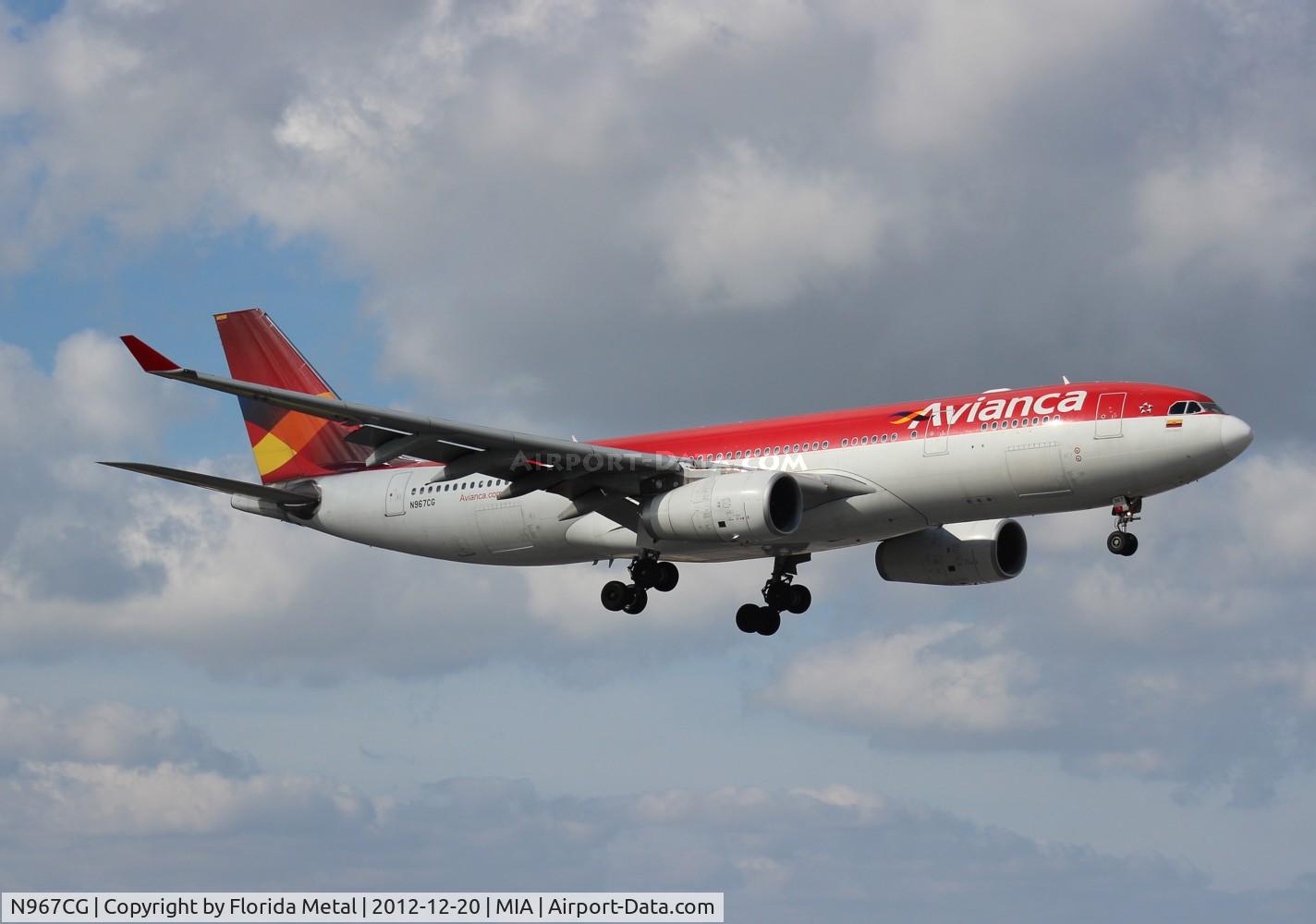 N967CG, 2008 Airbus A330-243 C/N 0967, Avianca A330-200