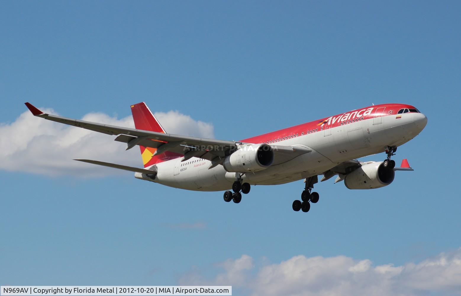 N969AV, 2009 Airbus A330-243 C/N 1016, Avianca A330-200