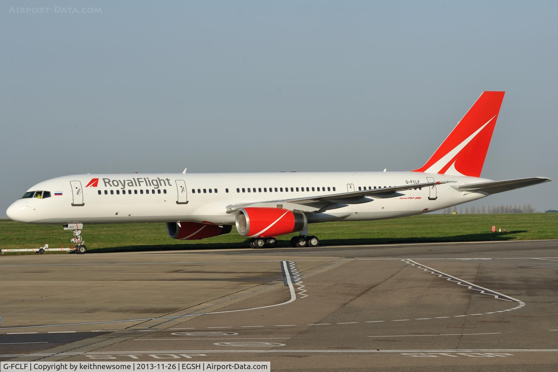 G-FCLF, 1999 Boeing 757-28A C/N 28835, Fresh from re spray to Royal Flight colour scheme !