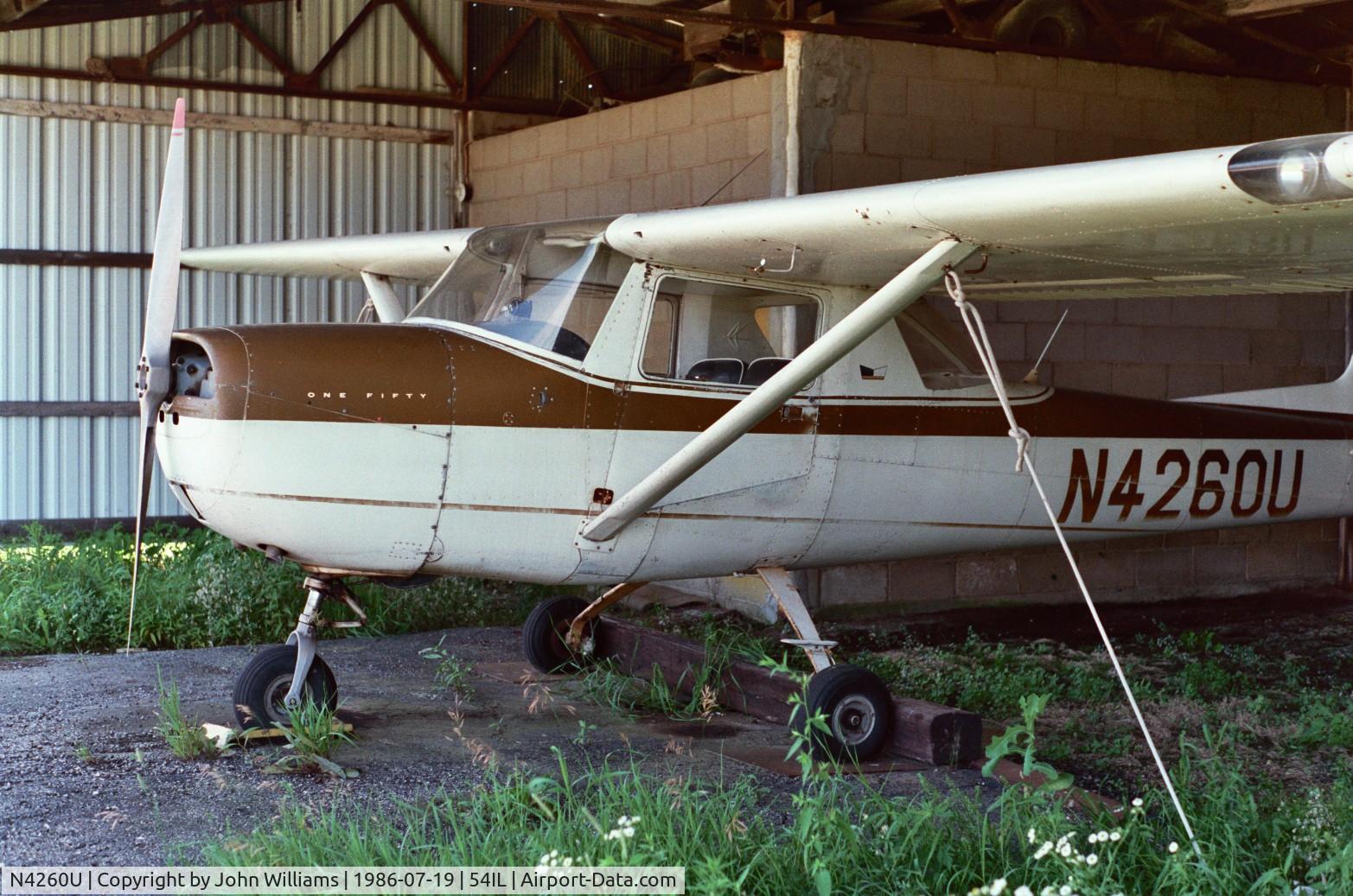 N4260U, 1963 Cessna 150D C/N 15060260, At Streator, IL.