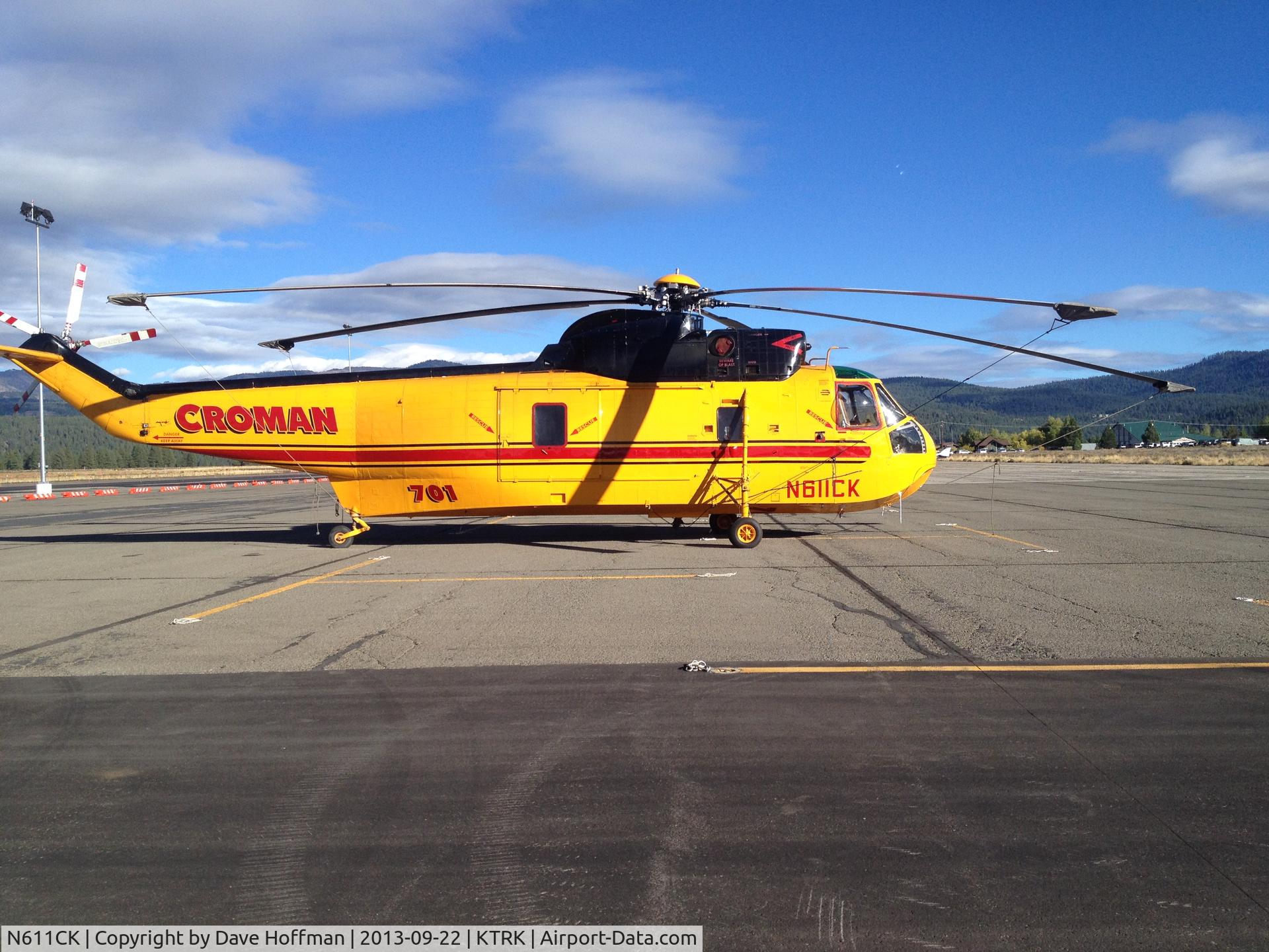 N611CK, 1961 Sikorsky SH-3H Sea King C/N 148966, Just a overnight in KTRK on the way home