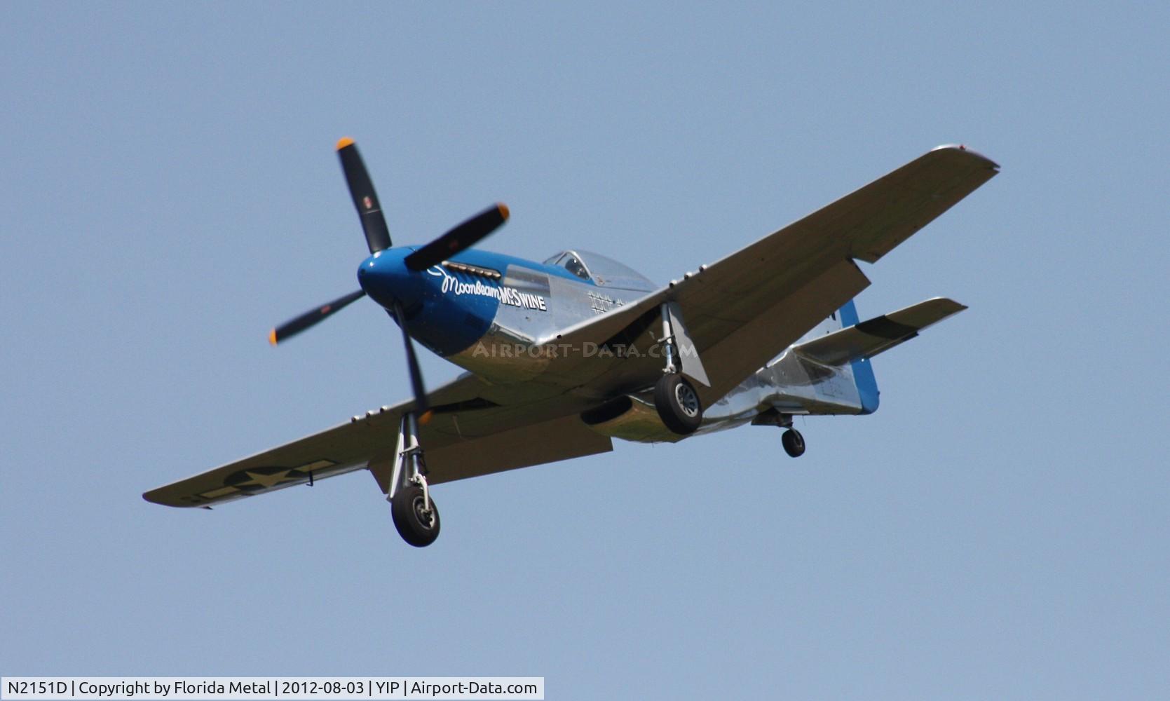 N2151D, 1944 North American F-51D Mustang C/N 122-40196, Moonbeam McSwine