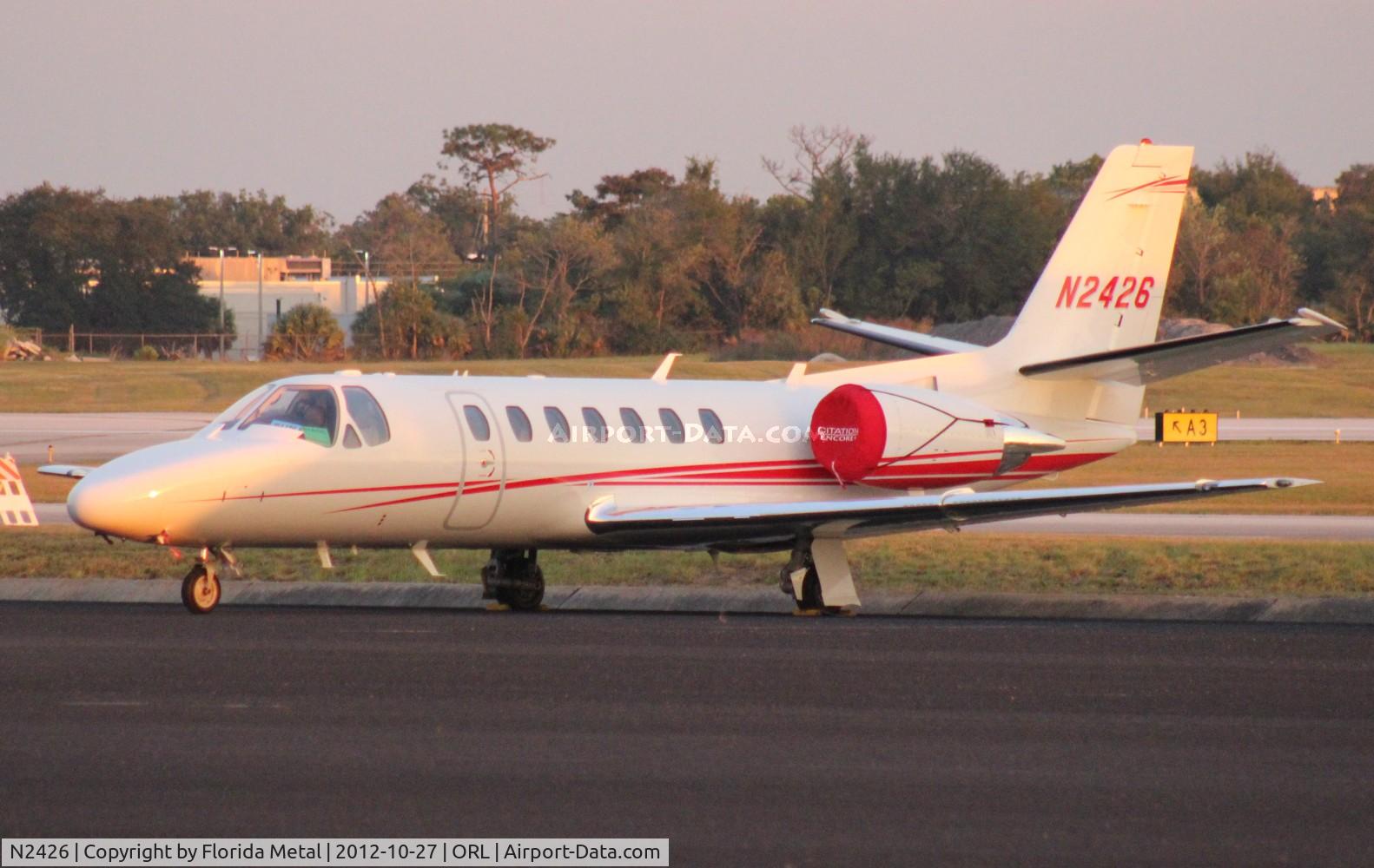 N2426, 2009 Cessna 560 Citation Encore+ C/N 560-0815, Citation 560