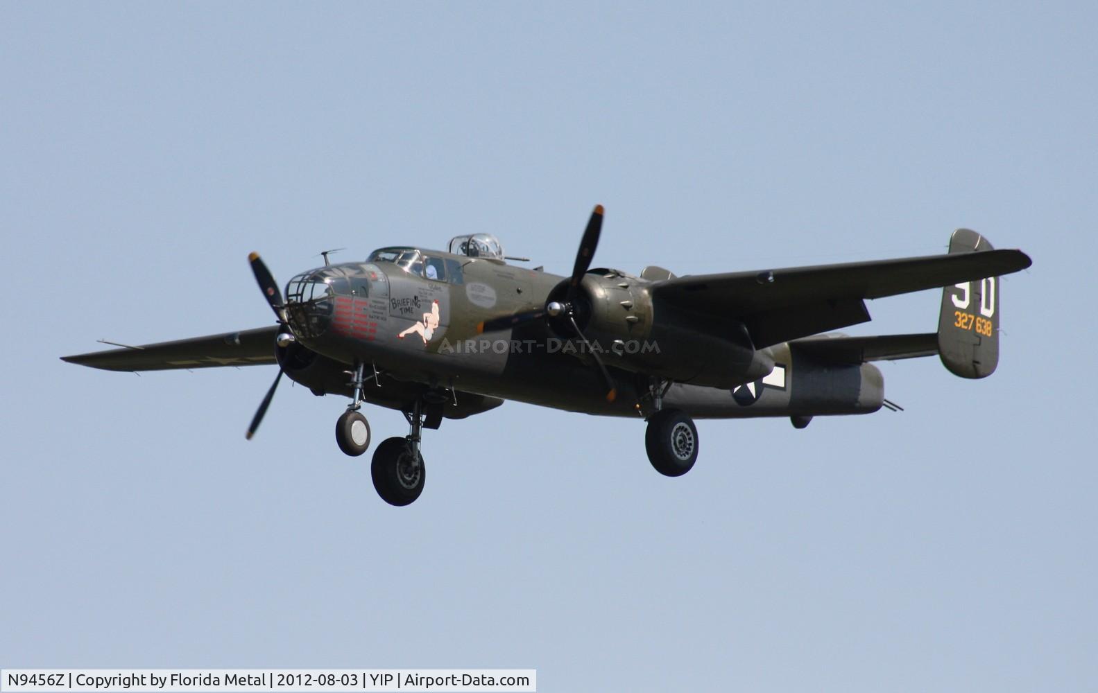 N9456Z, 1943 North American TB-25N Mitchell C/N 108-33214, B-25 Briefing Time