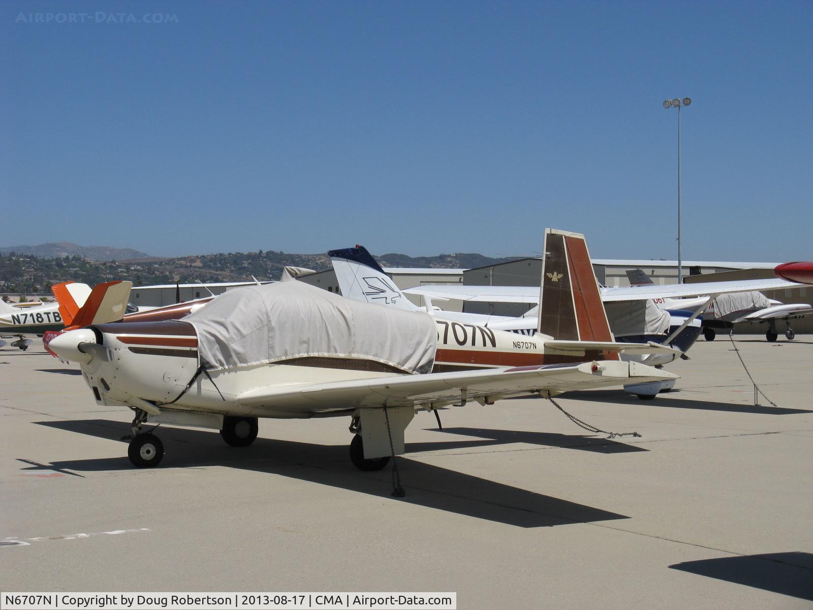 N6707N, 1968 Mooney M20C Ranger C/N 680043, 1968 Mooney M20C Mk 21 RANGER, Lycoming O&VO-360 180 Hp