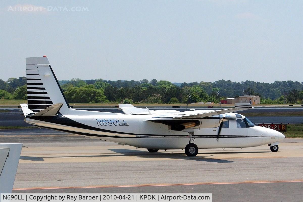 N690LL, 1979 Rockwell International 690B C/N 11544, Rockwell Turbo Commander 690B [11544] Atlanta-Dekalb Peachtree~N 21/04/2010