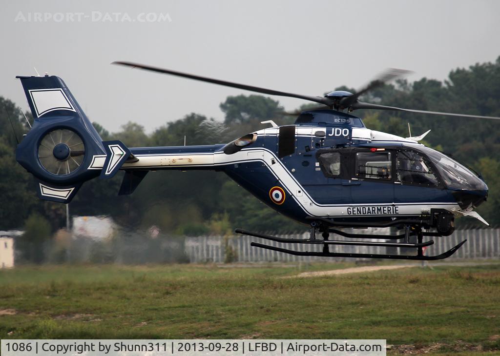 1086, 2012 Eurocopter EC-135T-2 C/N 1086, Arriving from flight and going to his area...
