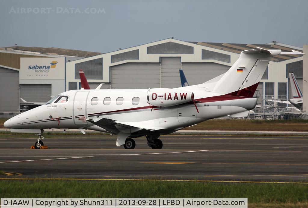 D-IAAW, 2011 Embraer EMB-500 Phenom 100 C/N 50000245, Parked at the General Aviation area...