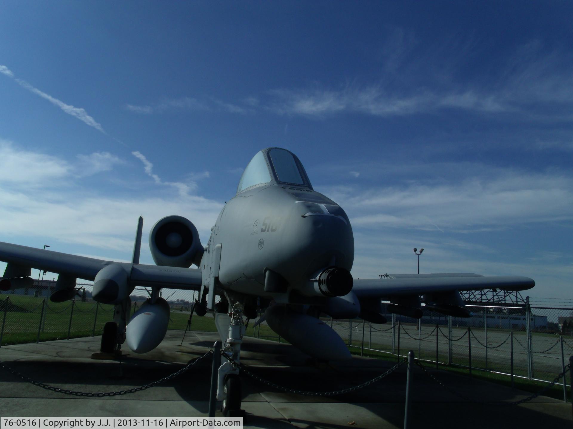 76-0516, 1976 Fairchild Republic A-10A Thunderbolt II C/N A10-0063, another view of the A-10