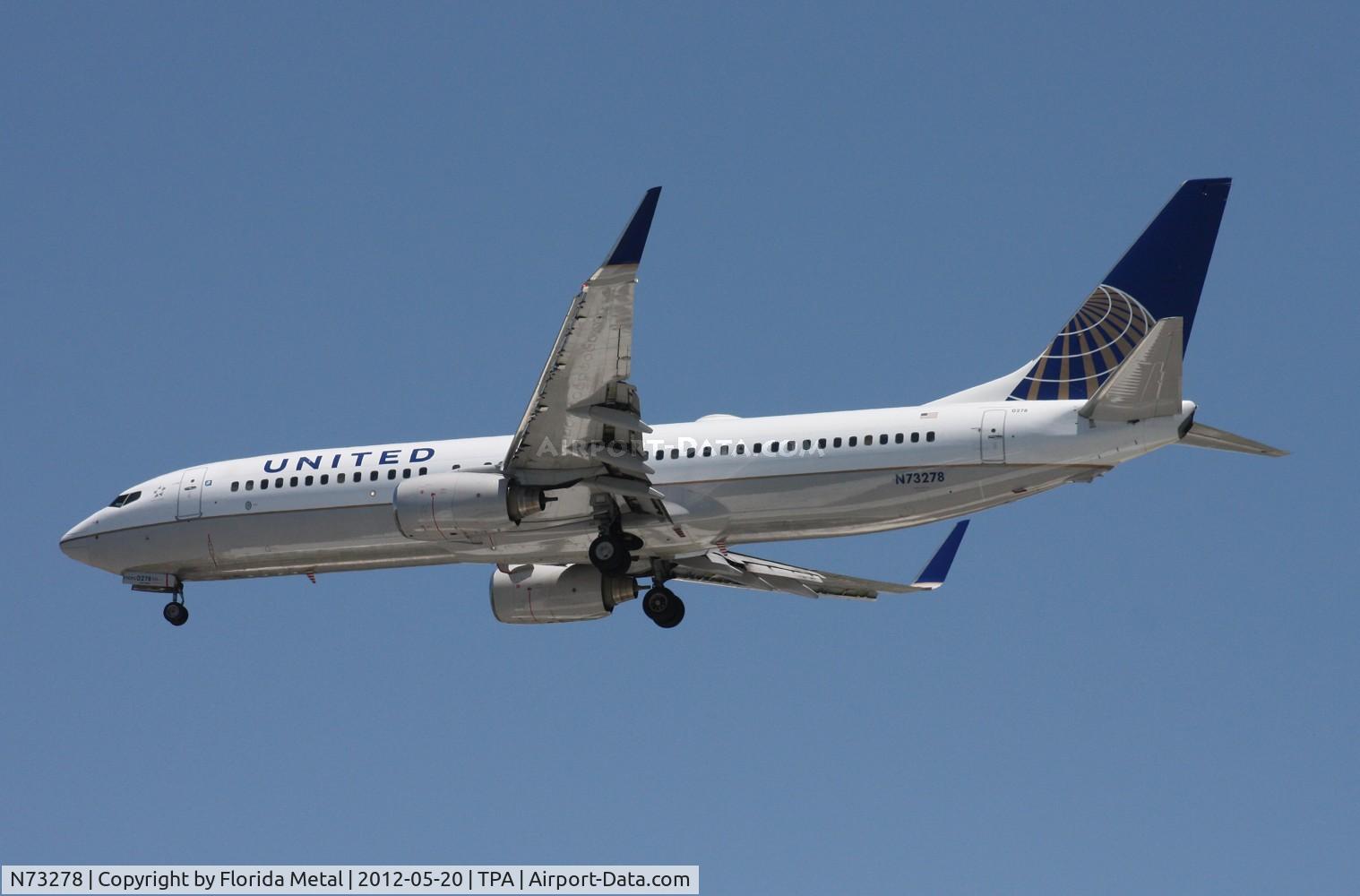 N73278, 2003 Boeing 737-824 C/N 31596, United 737-800