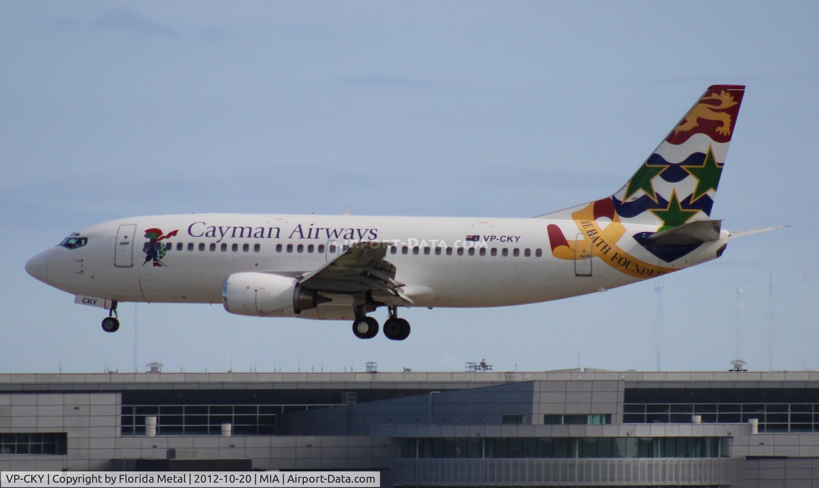 VP-CKY, 1992 Boeing 737-3Q8 C/N 26282, Cayman Airways 737-300