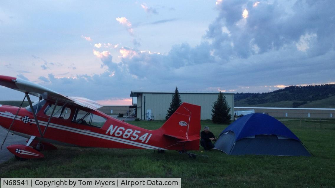 N68541, 1972 Bellanca 7GCBC C/N 384-72, Airplane camping in Spearfish with my daughter.