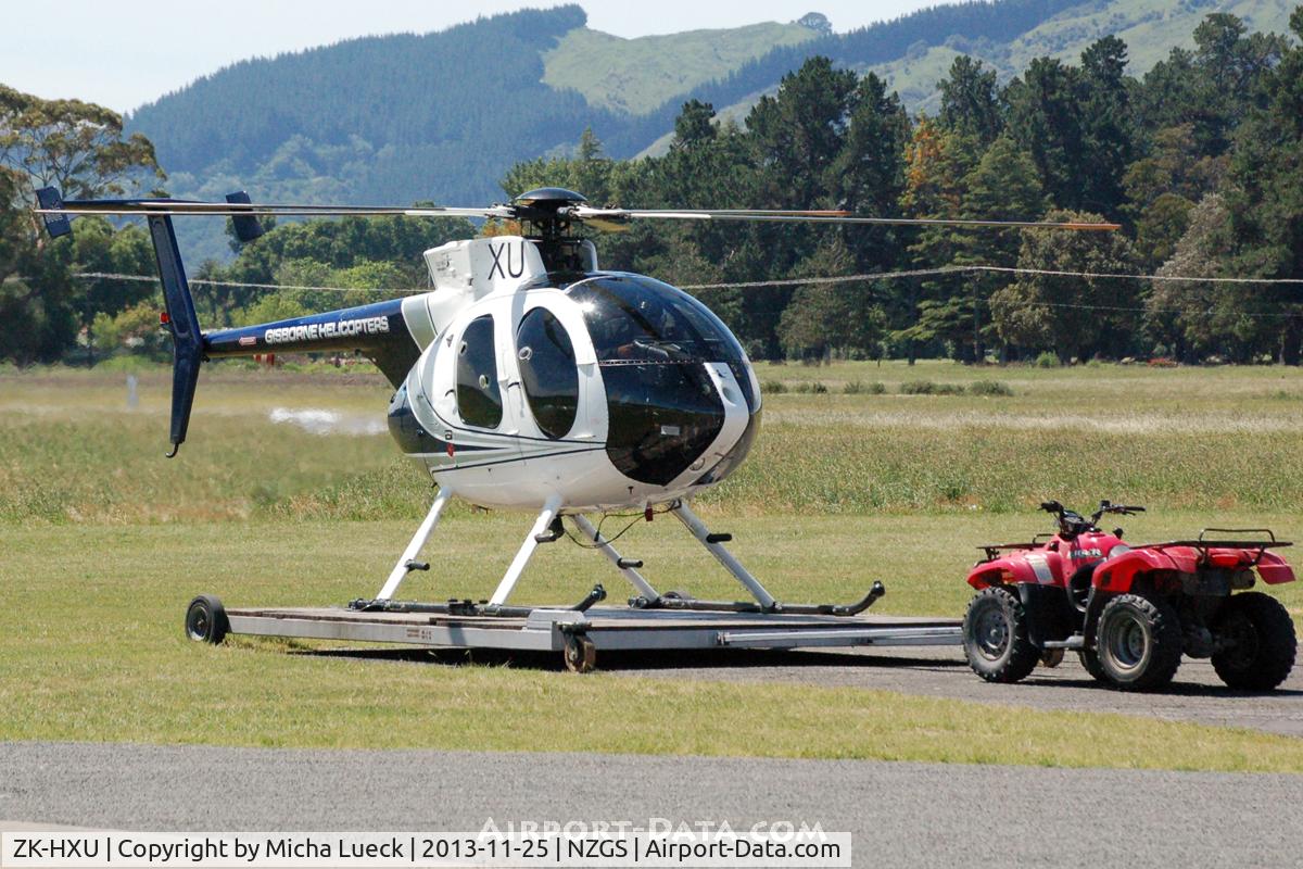 ZK-HXU, Hughes 369E C/N 0327E, At Gisborne