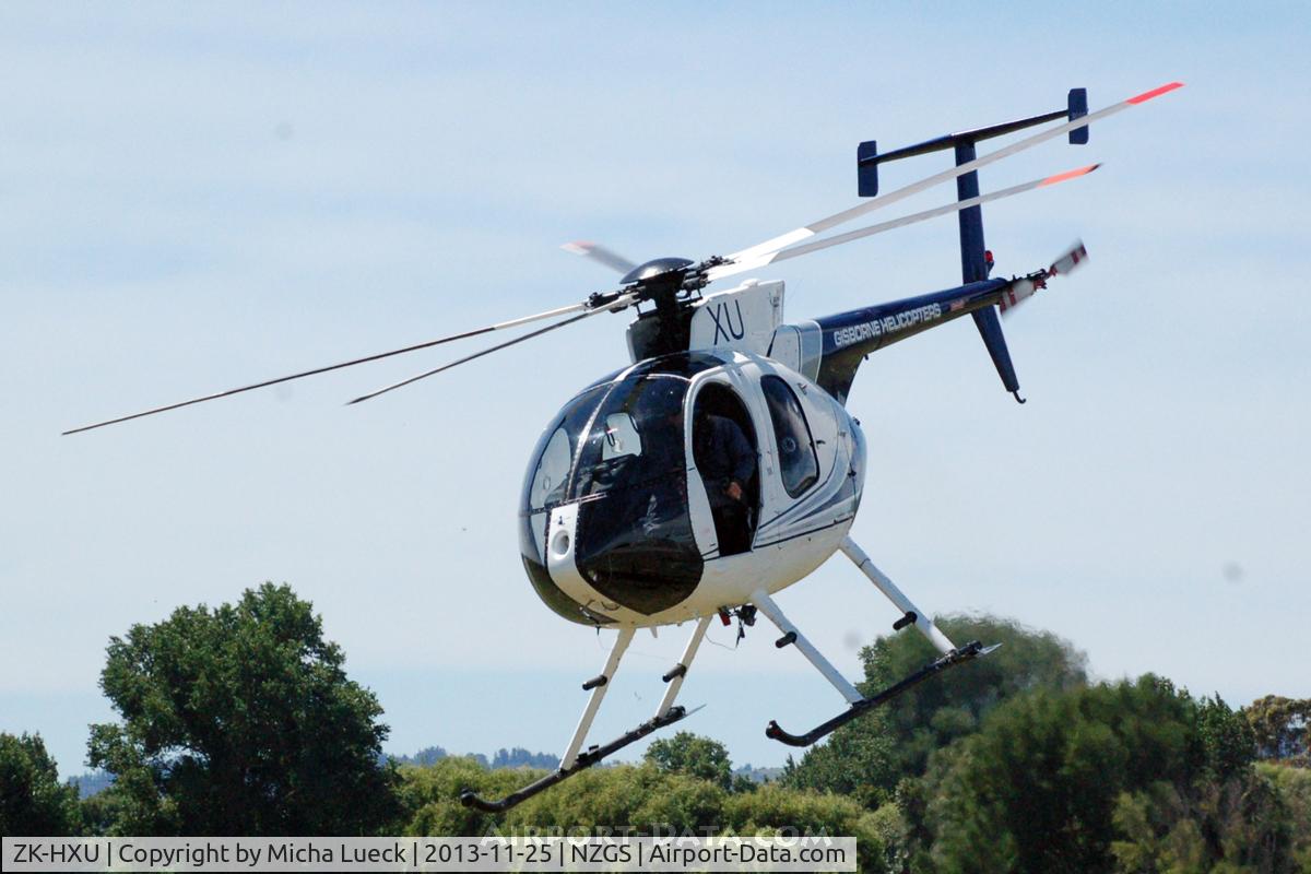 ZK-HXU, Hughes 369E C/N 0327E, At Gisborne