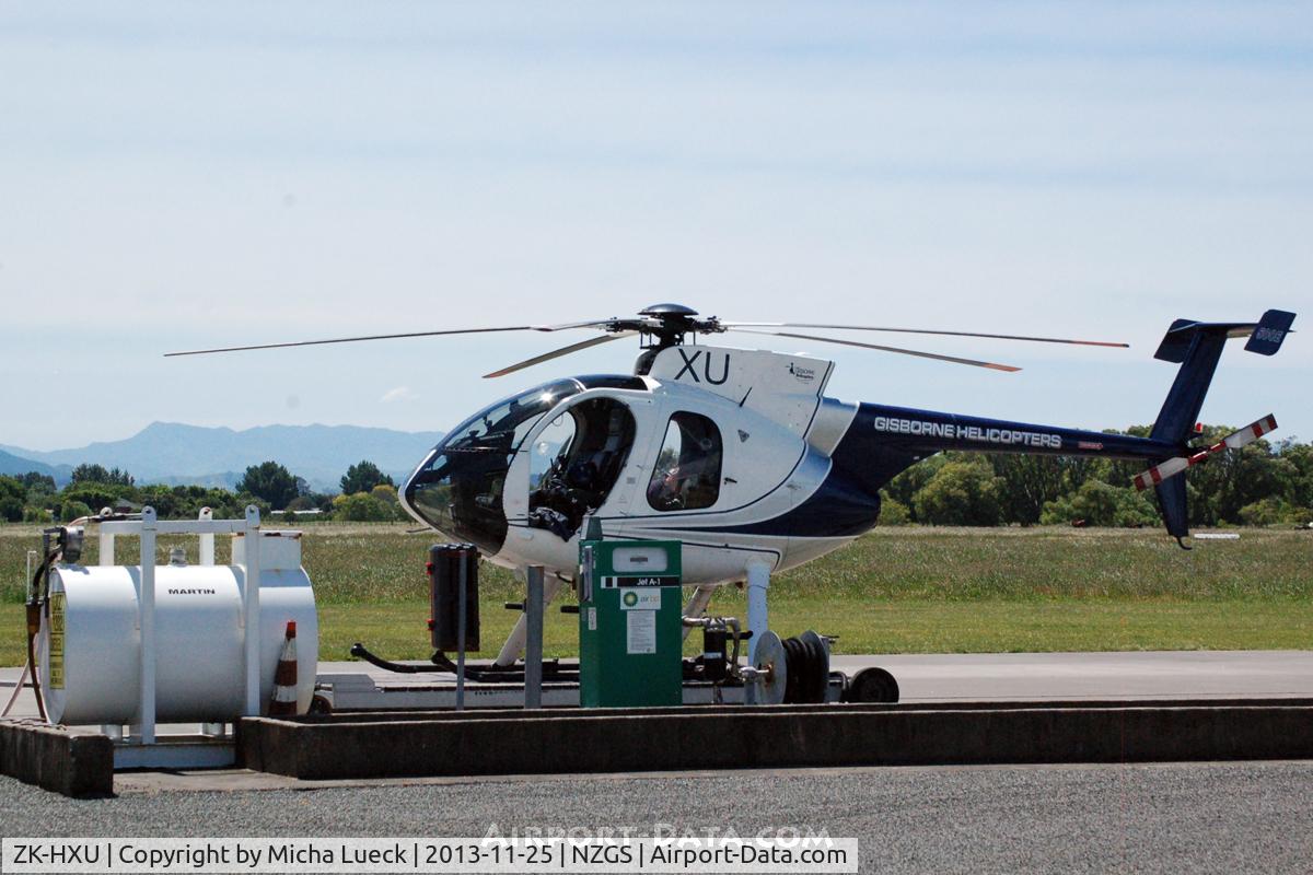 ZK-HXU, Hughes 369E C/N 0327E, At Gisborne