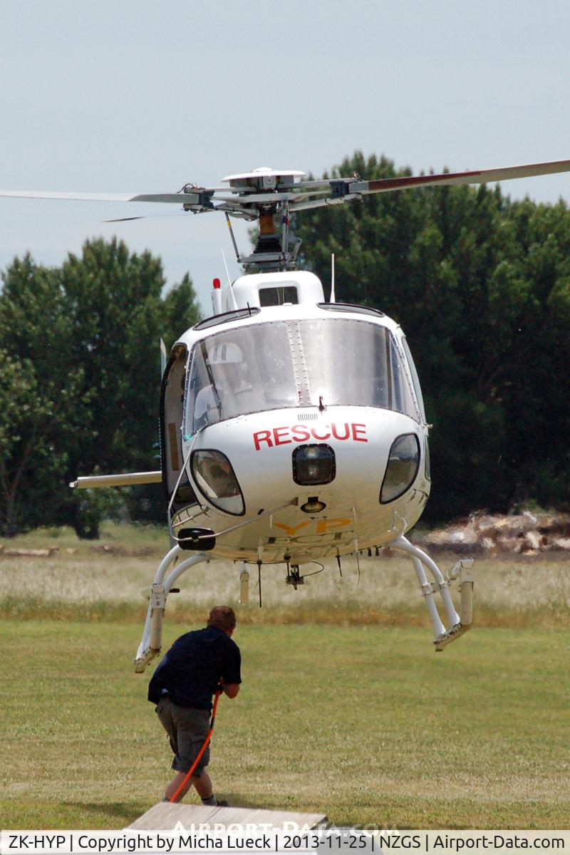 ZK-HYP, Aerospatiale AS-350B Ecureuil C/N 1393, At Gisborne