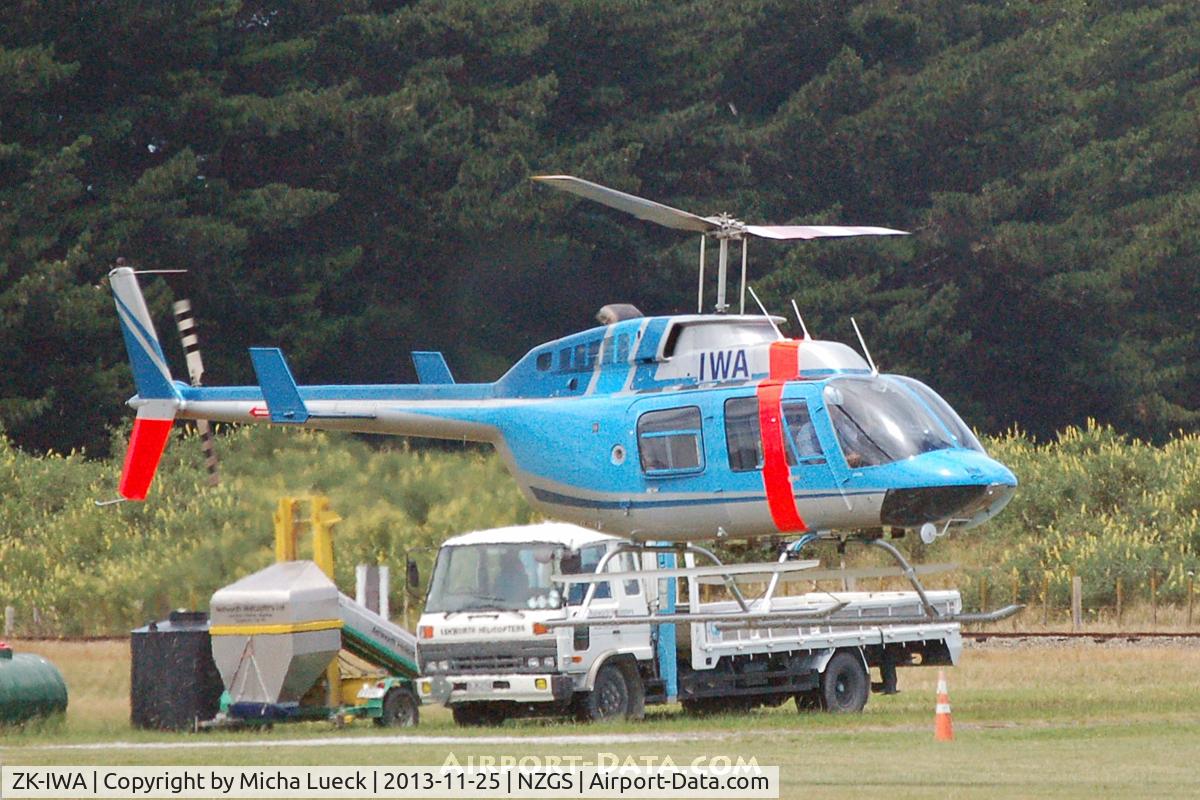 ZK-IWA, Bell 206L-3 LongRanger III C/N 51543, At Gisborne