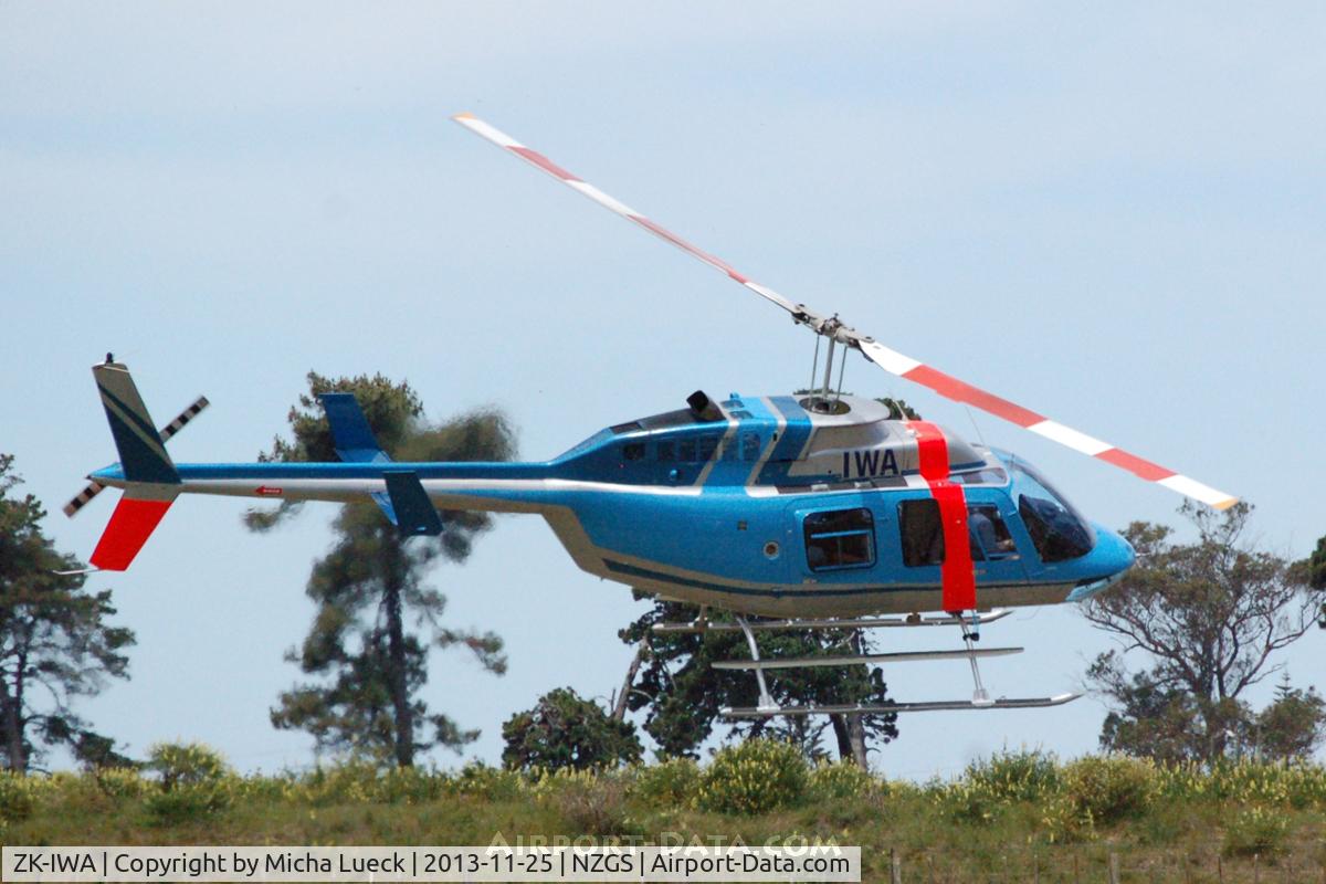 ZK-IWA, Bell 206L-3 LongRanger III C/N 51543, At Gisborne