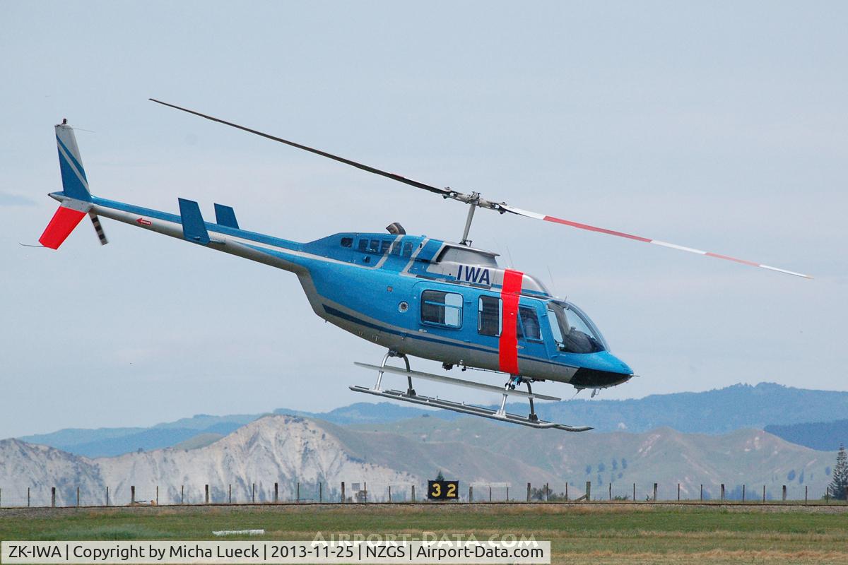 ZK-IWA, Bell 206L-3 LongRanger III C/N 51543, At Gisborne