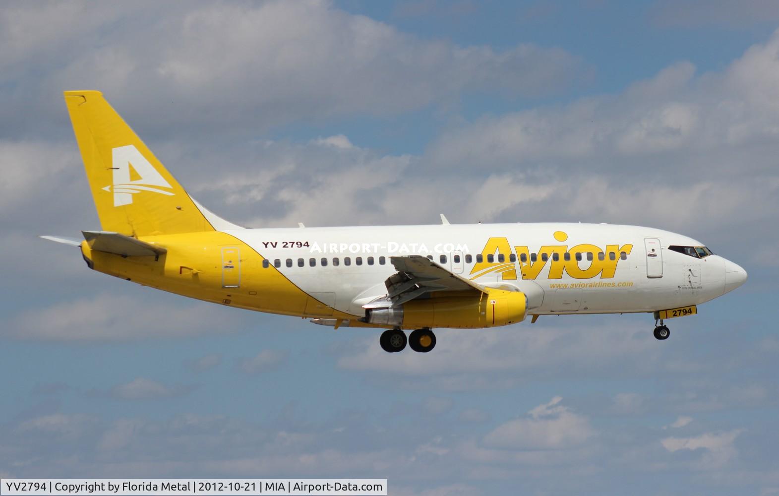 YV2794, 1984 Boeing 737-232 C/N 23089, Avior 737-200