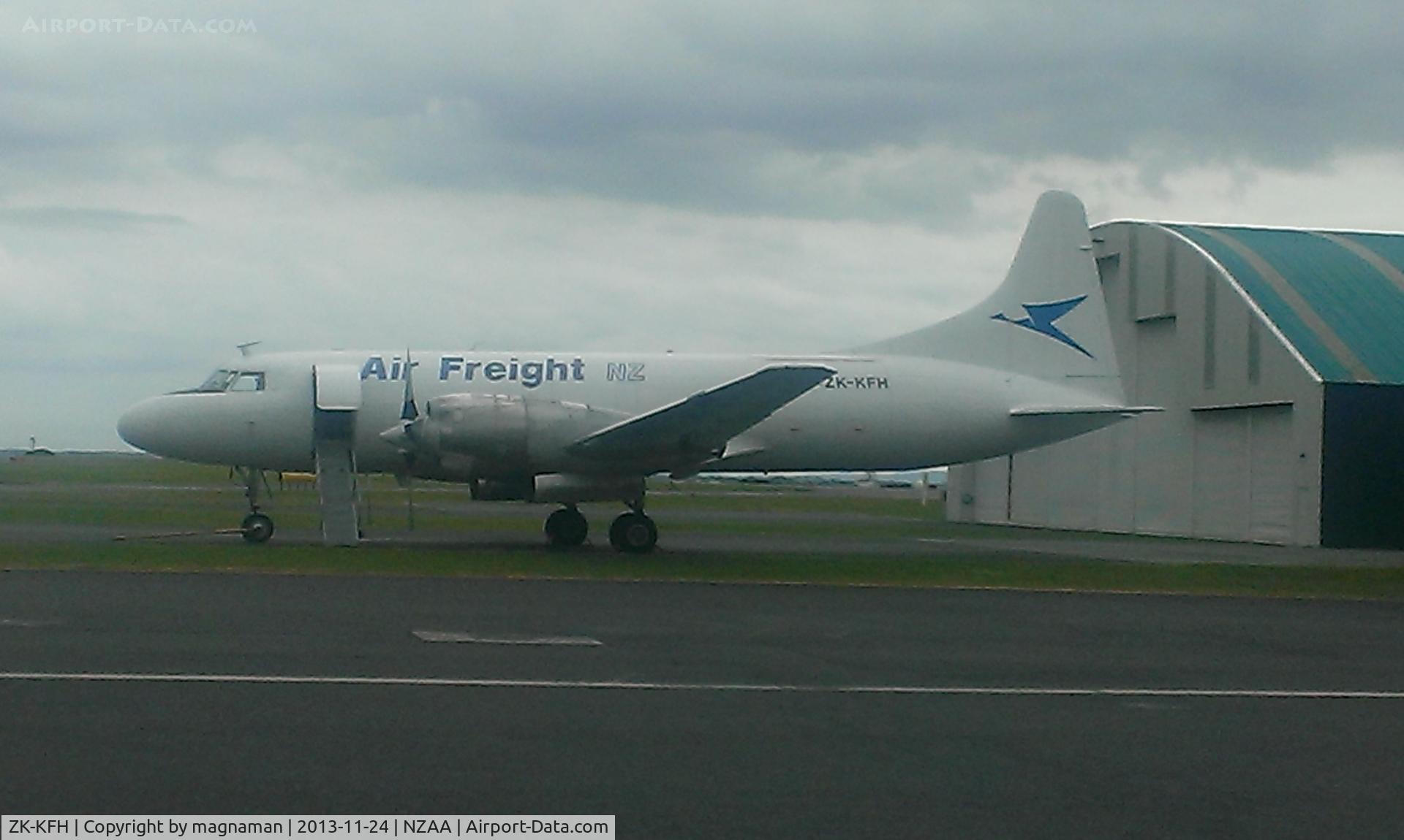 ZK-KFH, Convair 580(F) C/N 42, Outside fieldair hangar