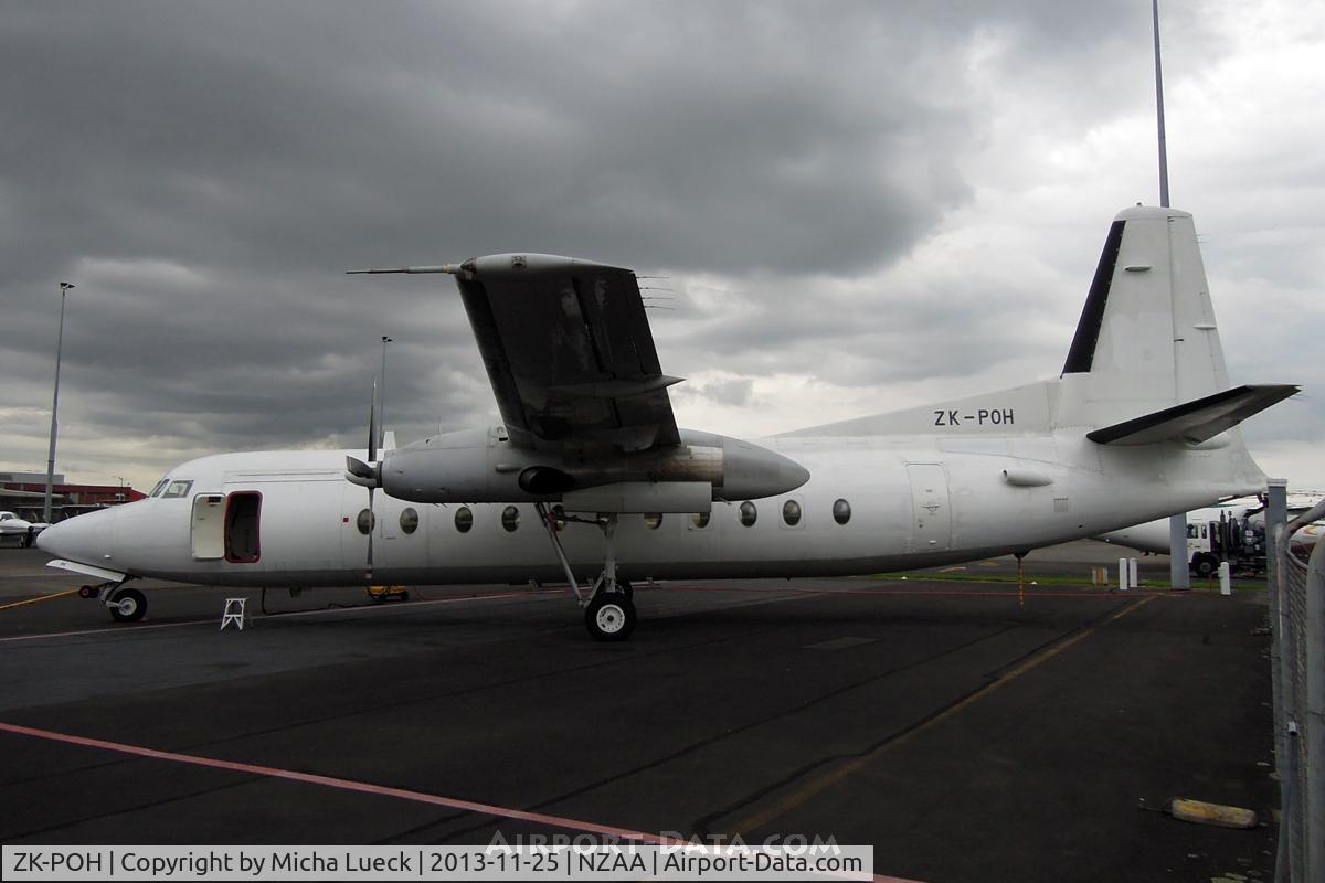 ZK-POH, 1984 Fokker F-27-500 Friendship C/N 10680, At Auckland
